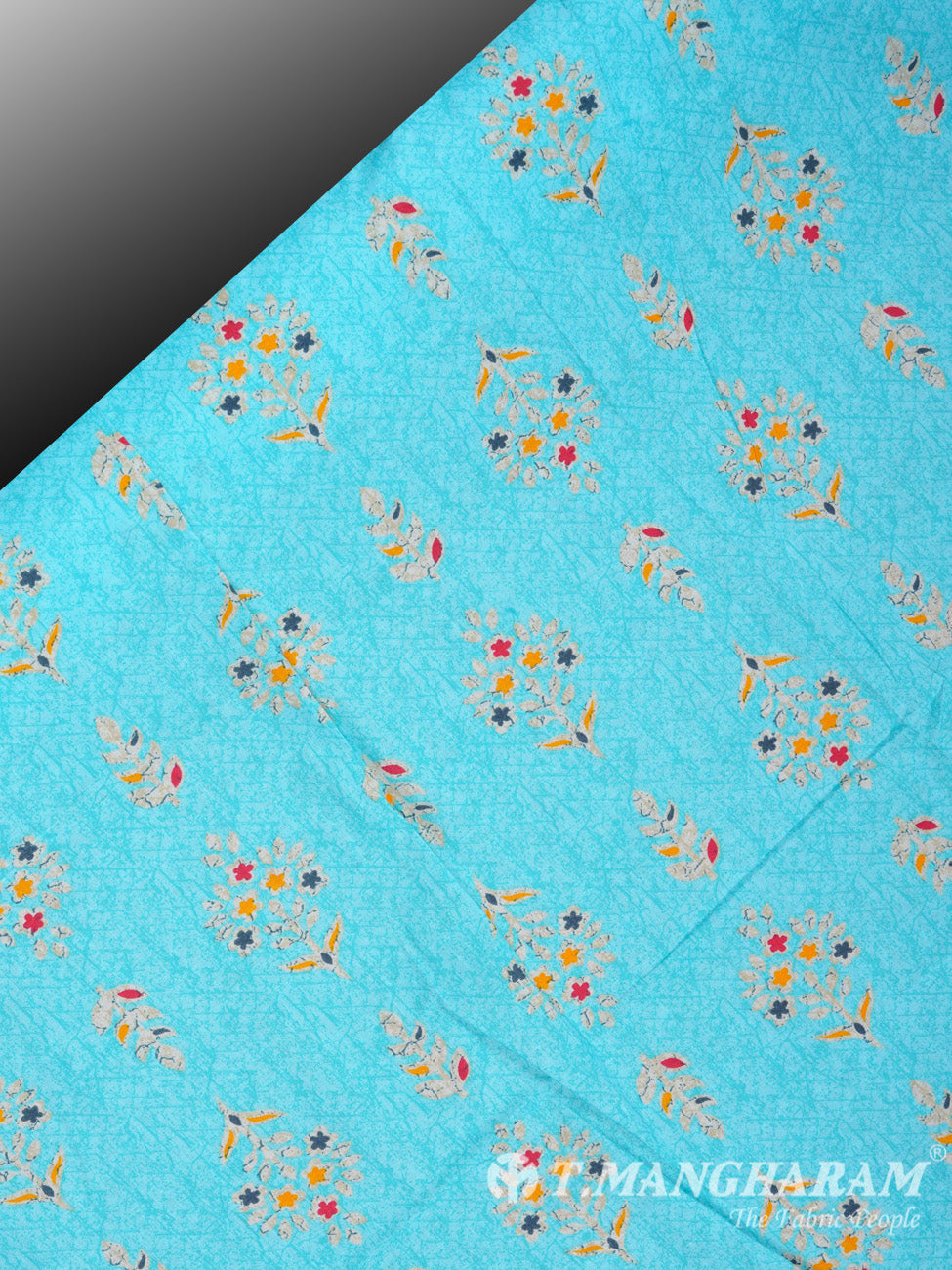 Blue Cotton Fabric - EB1343 view-2