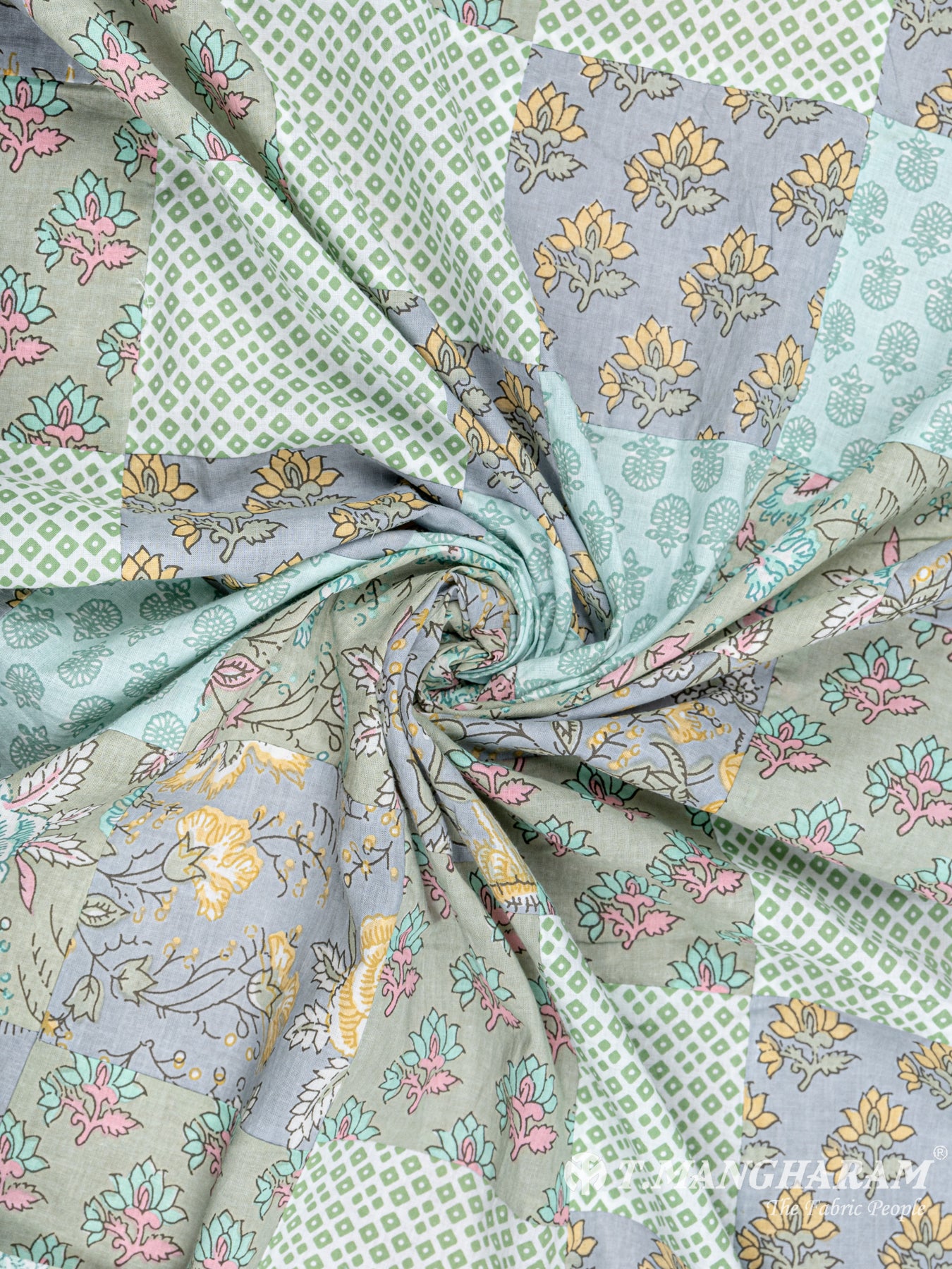 Multicolor Cotton Fabric - EA2134 view-1