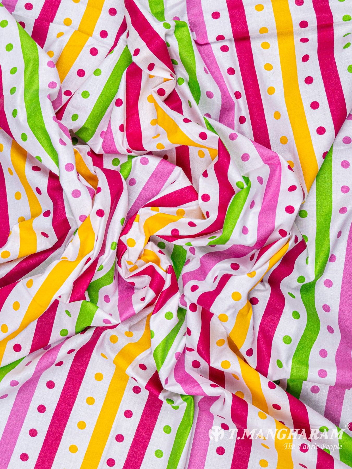 White Cotton Fabric - EC6515 view-1