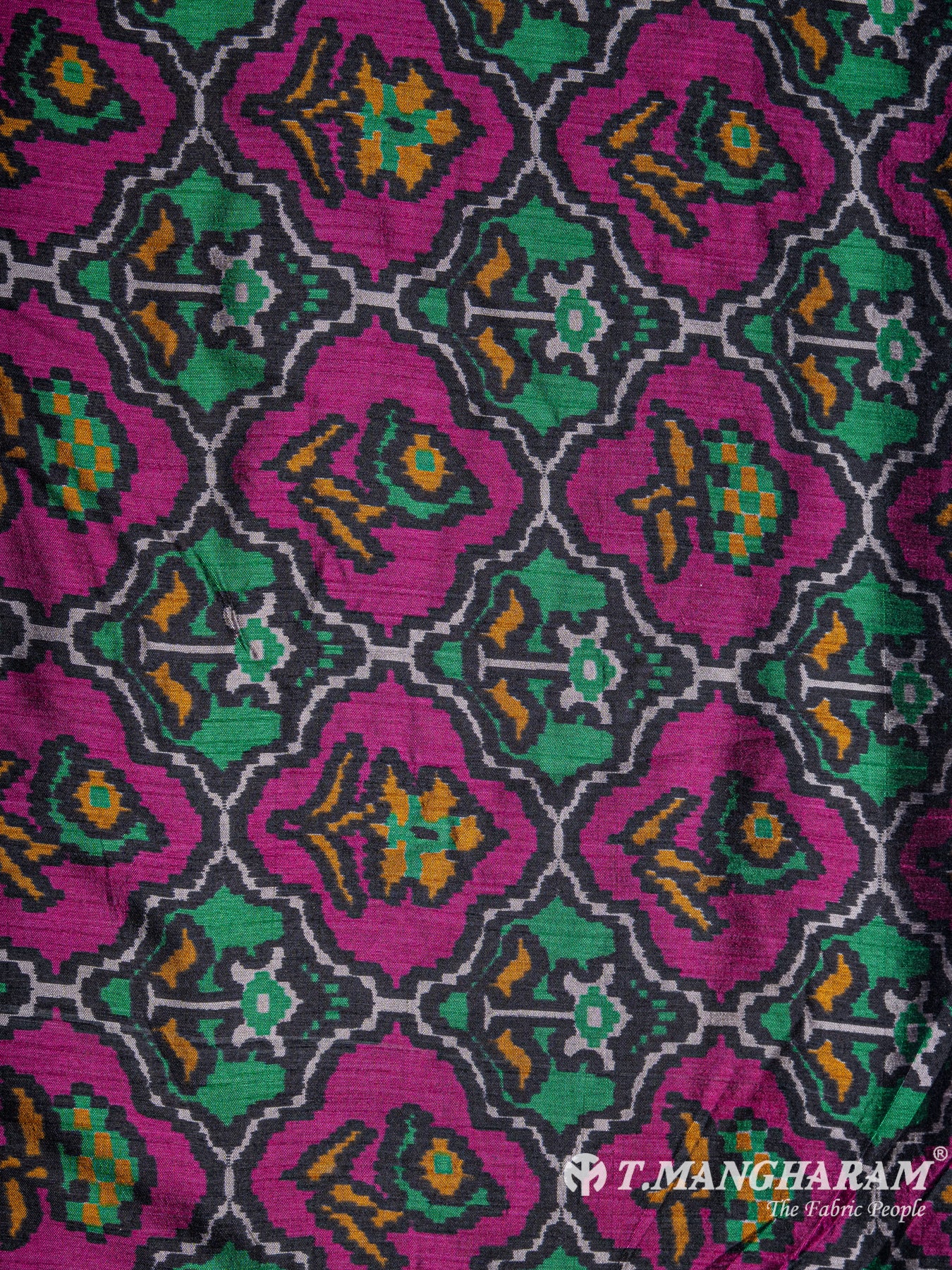 Multicolor Semi Silk Fabric - EC6556 view-2