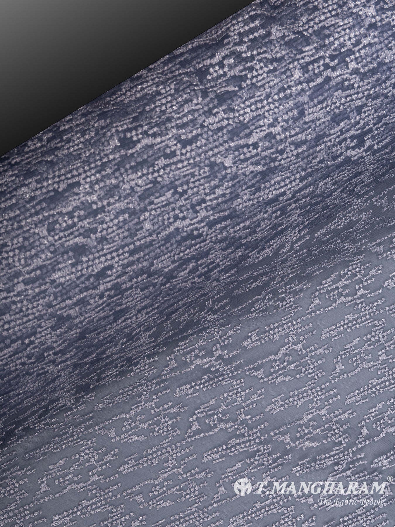 Ashe Blue Net Embroidery Fabric - EB4921 view-2