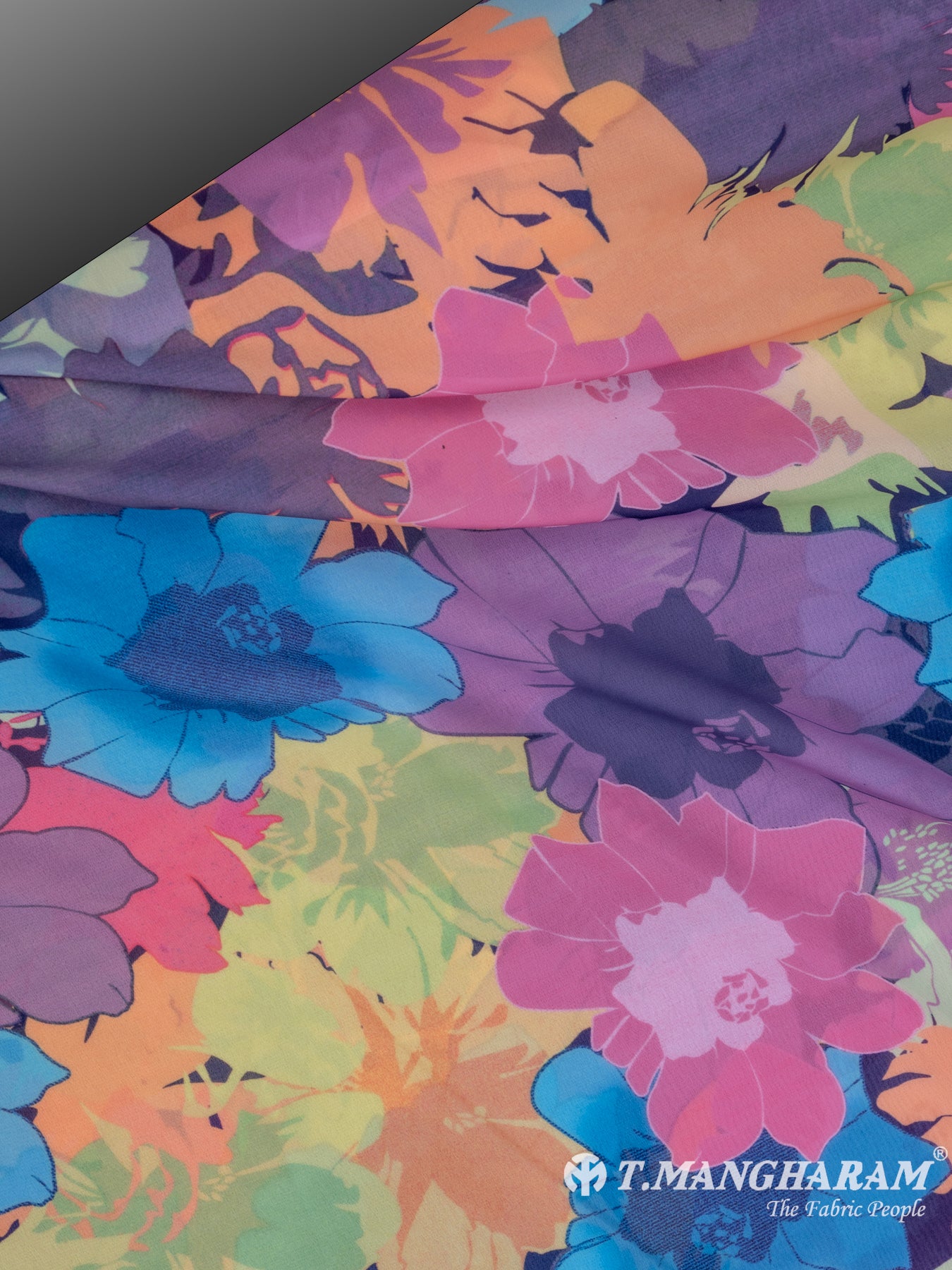Multicolor Crepe Fabric - EC6823 view-2