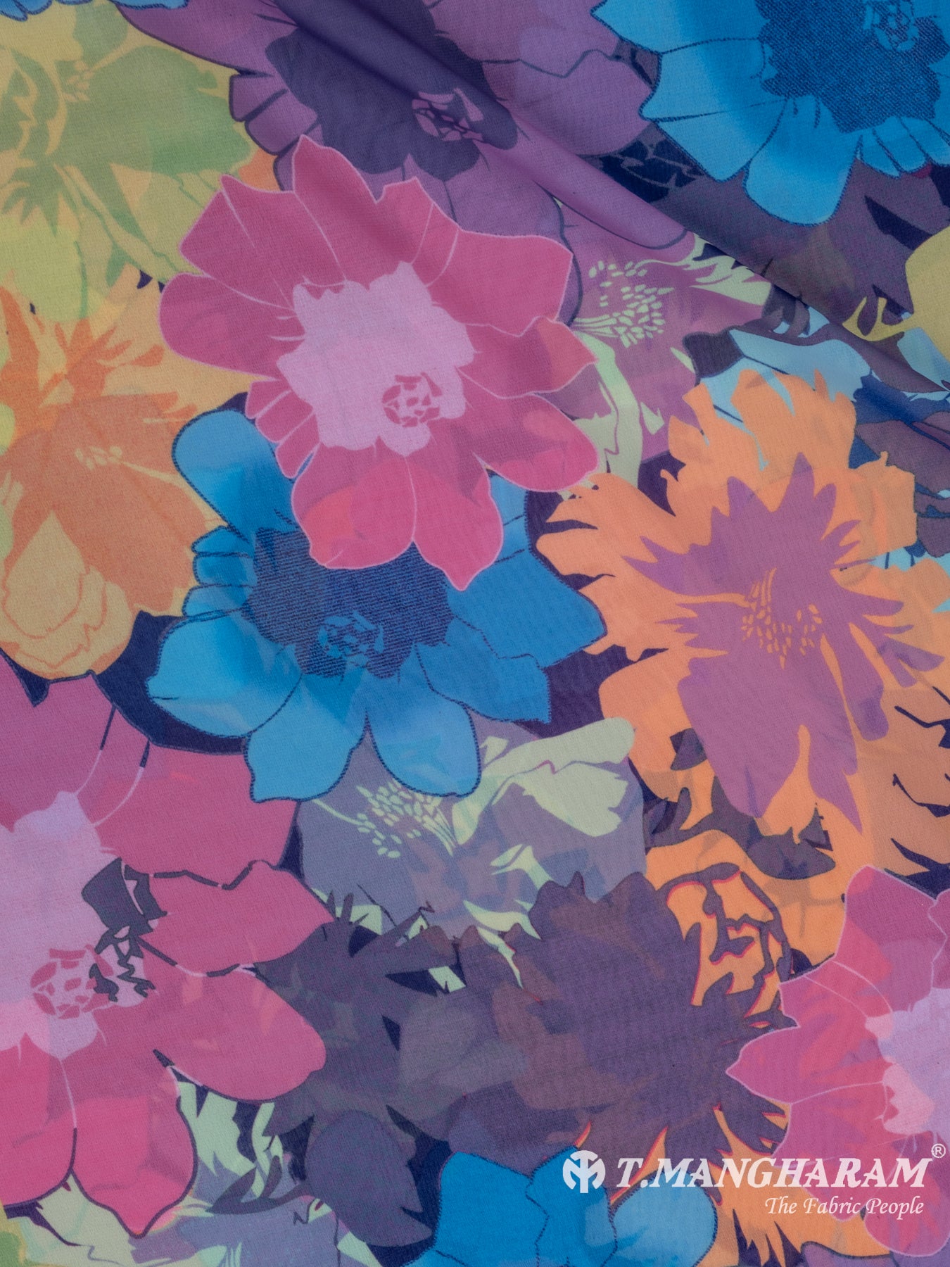 Multicolor Crepe Fabric - EC6823 view-3