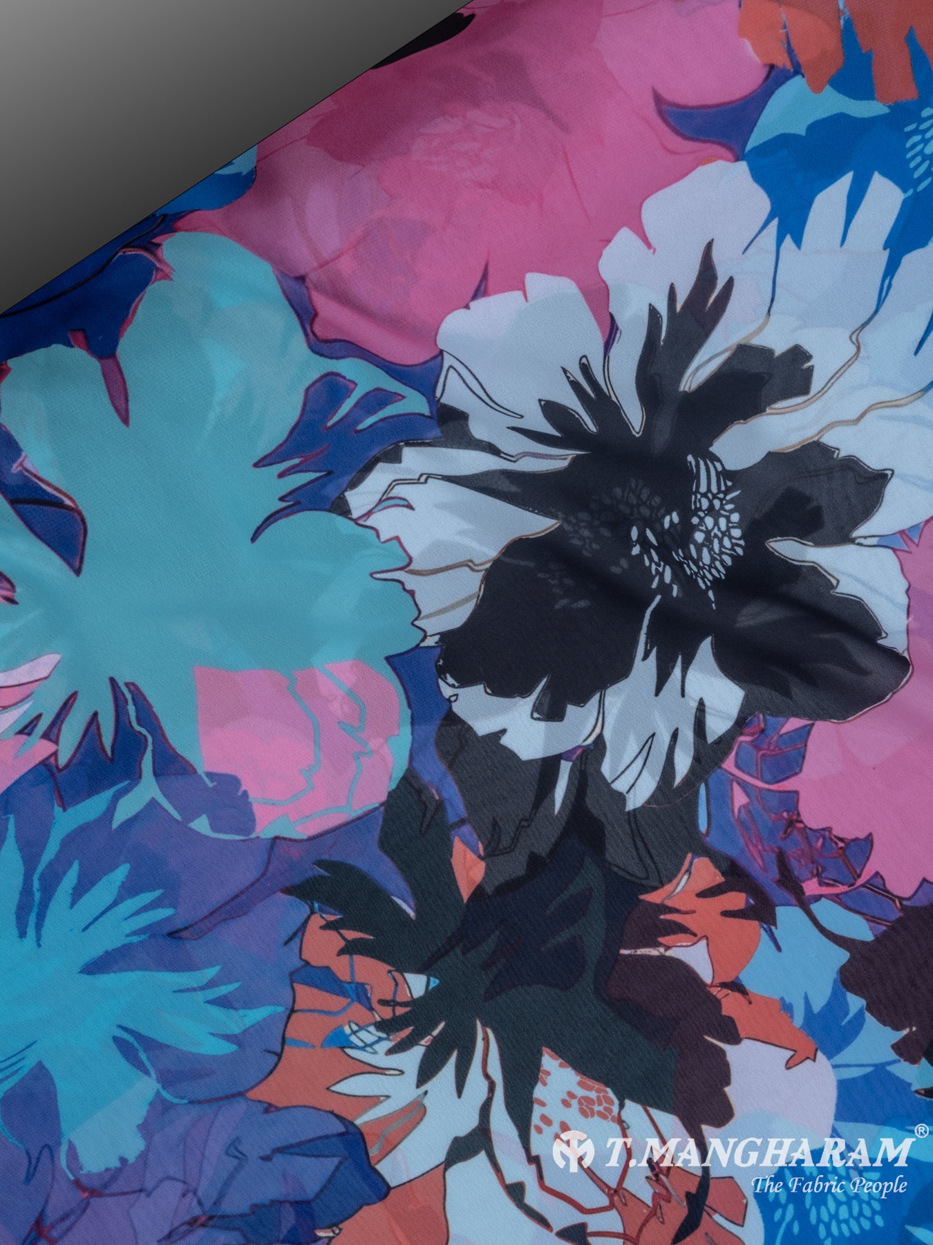 Multicolor Crepe Fabric - EC6824 view-2