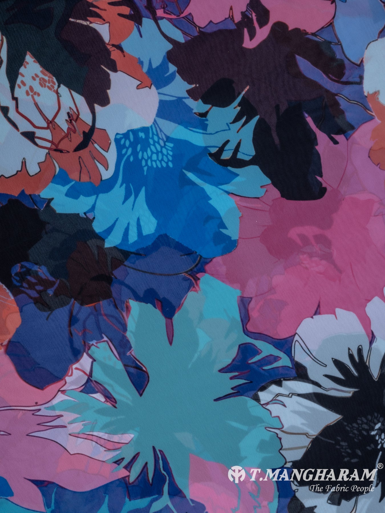 Multicolor Crepe Fabric - EC6824 view-3