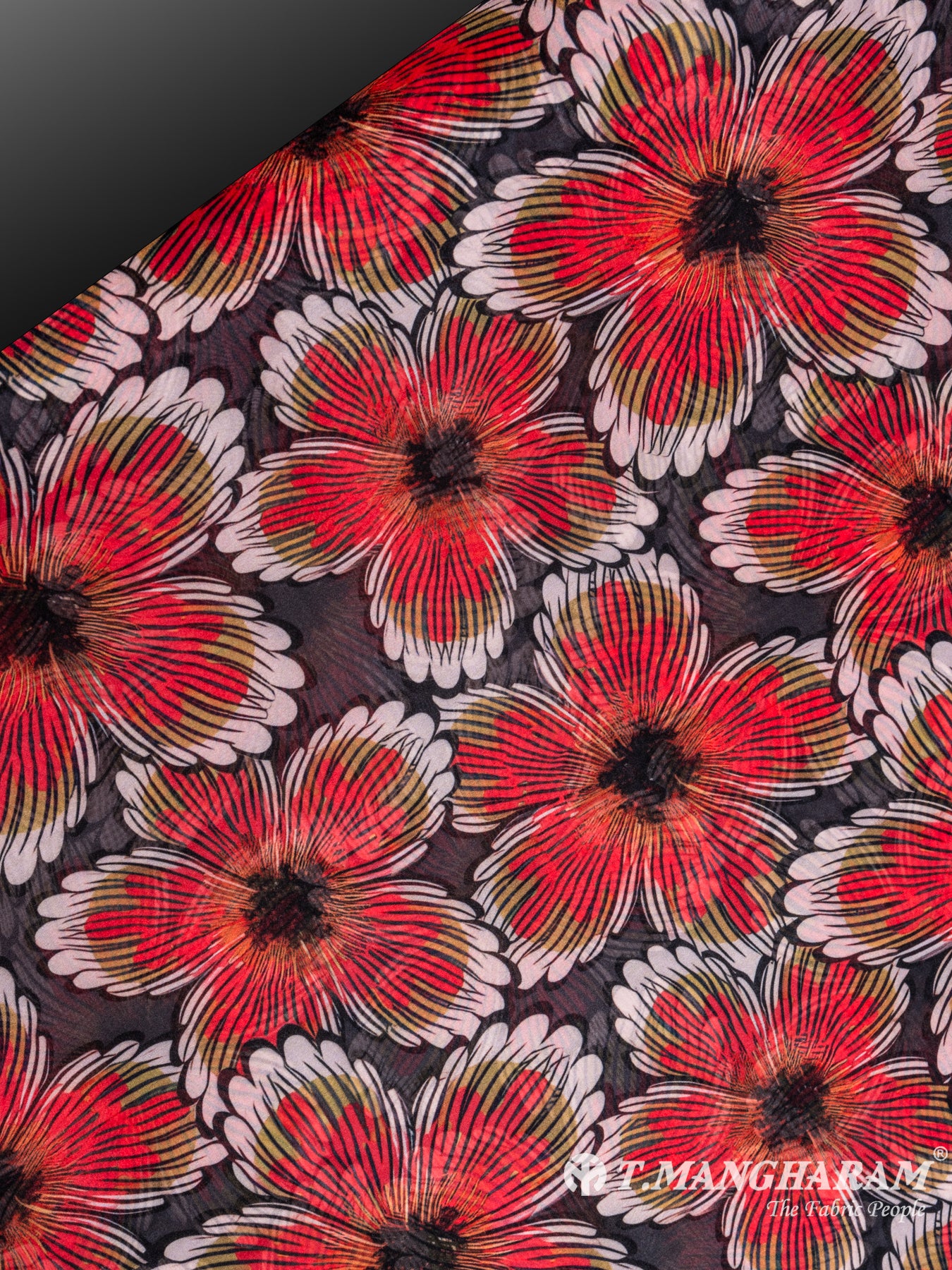 Black Organza Tissue Fabric - EC7032 view-2