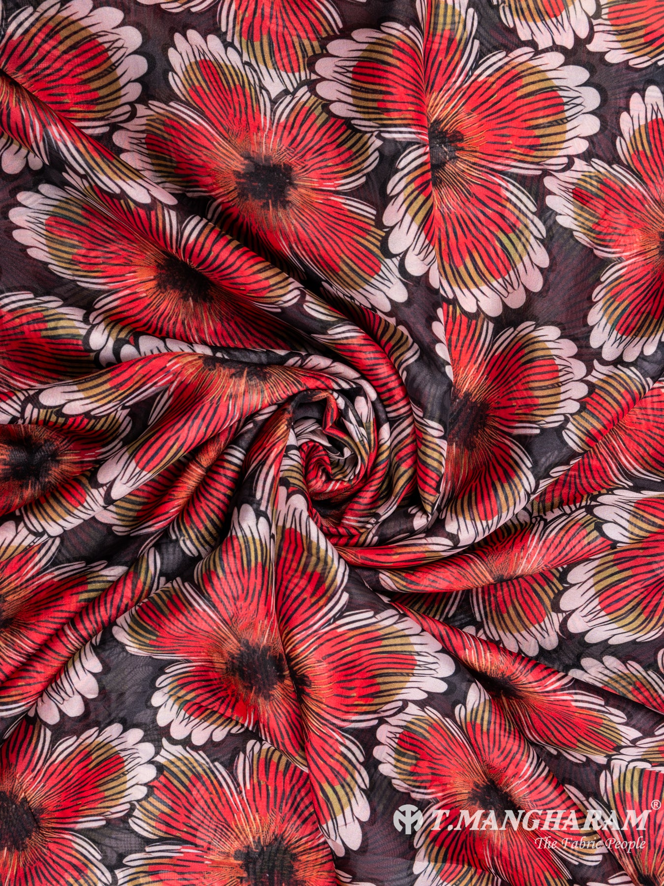 Black Organza Tissue Fabric - EC7032 view-1