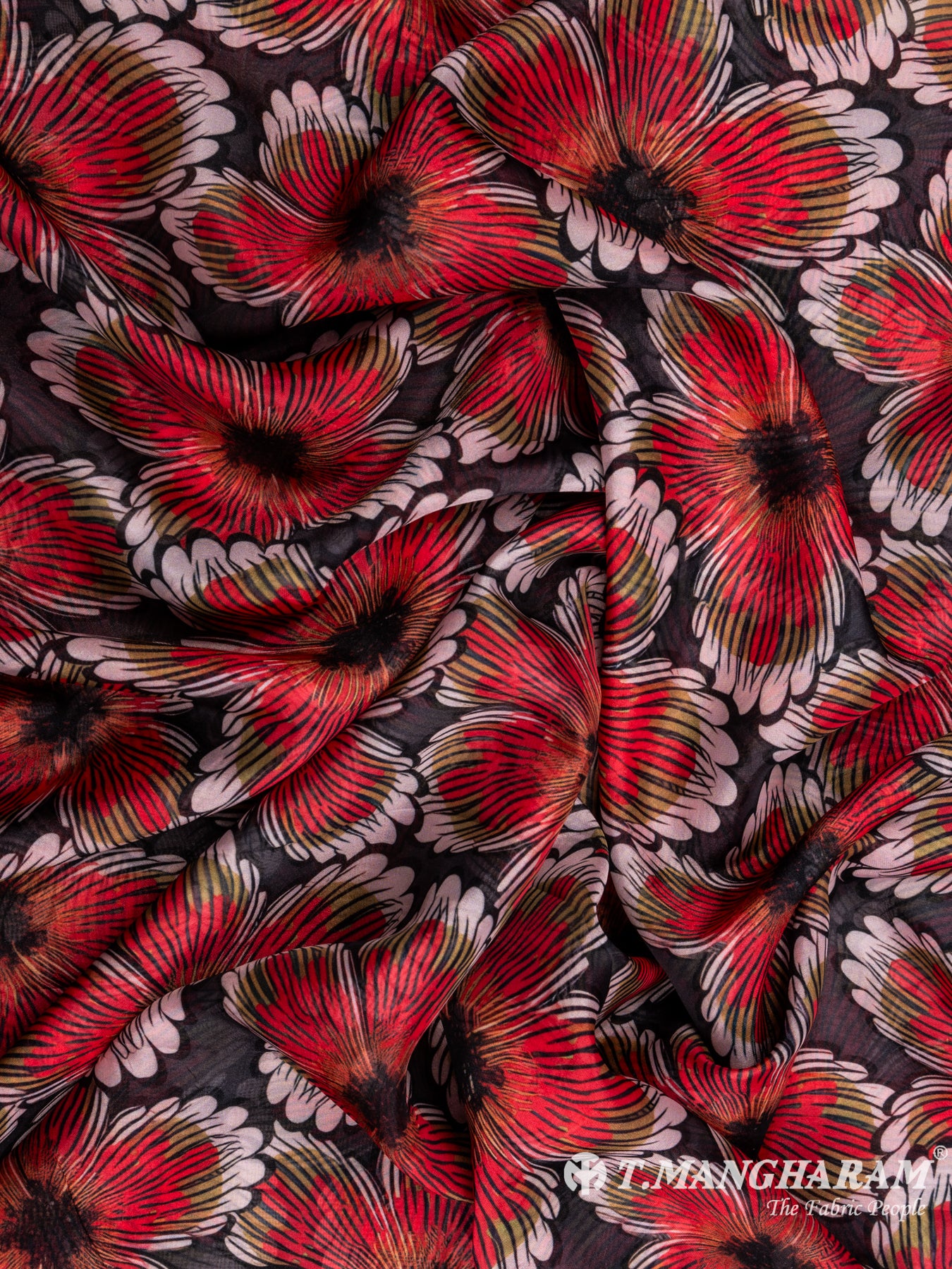 Black Organza Tissue Fabric - EC7032 view-4