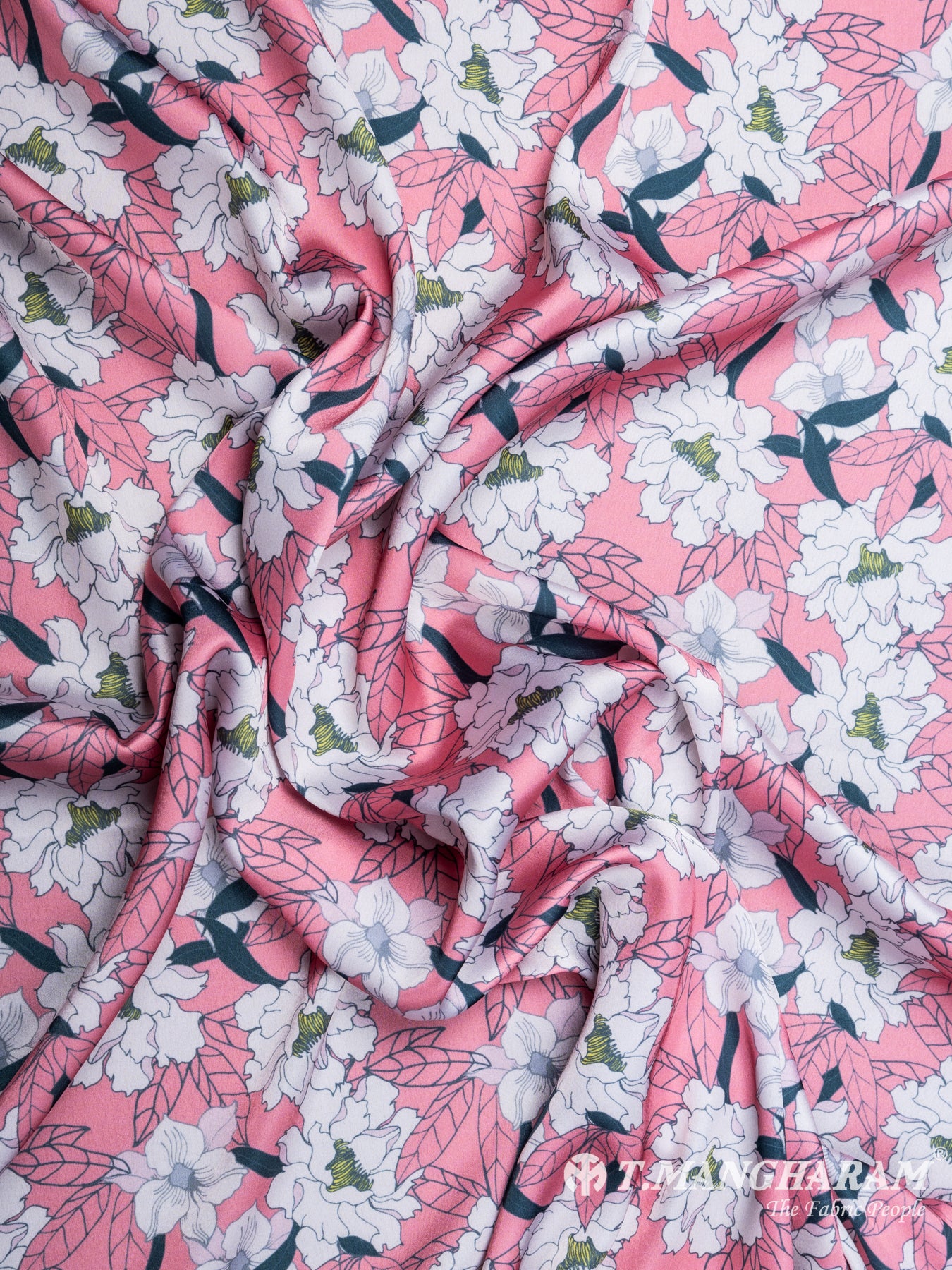Pink Satin Fabric - EC7061 view-4
