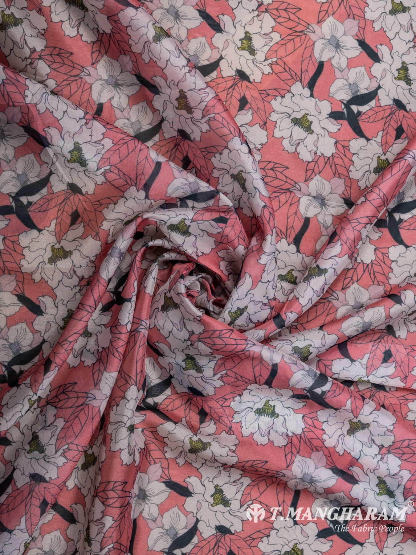 Peach Organza Tissue Fabric - EC7036 view-1