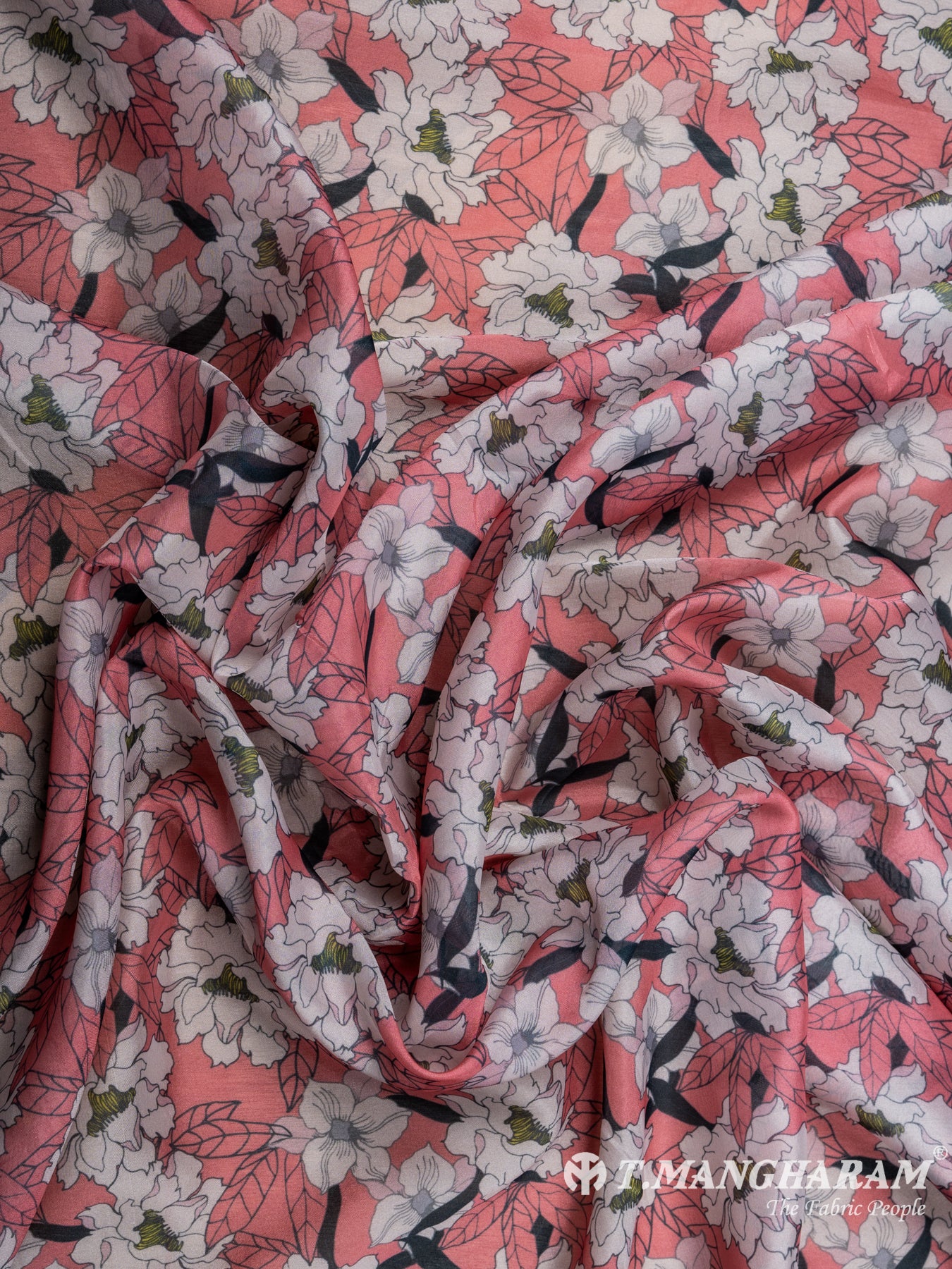 Peach Organza Tissue Fabric - EC7036 view-4