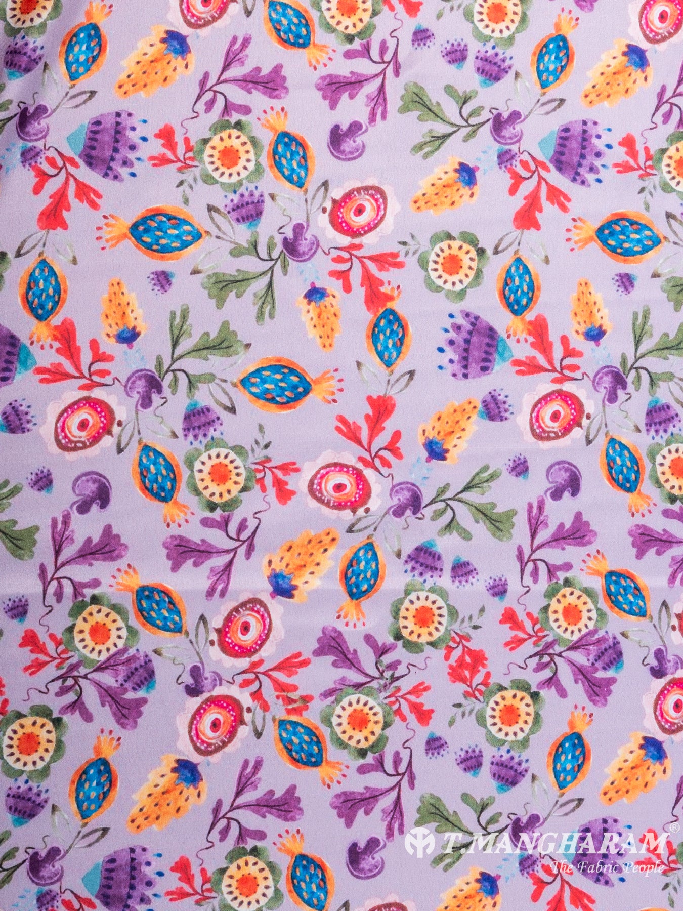 Violet Satin Fabric - EC7109 view-3