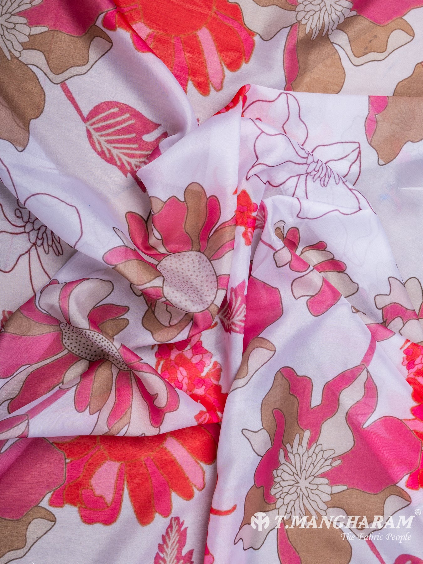 Multicolor Tissue Organza Fabric - EC7092 view-4