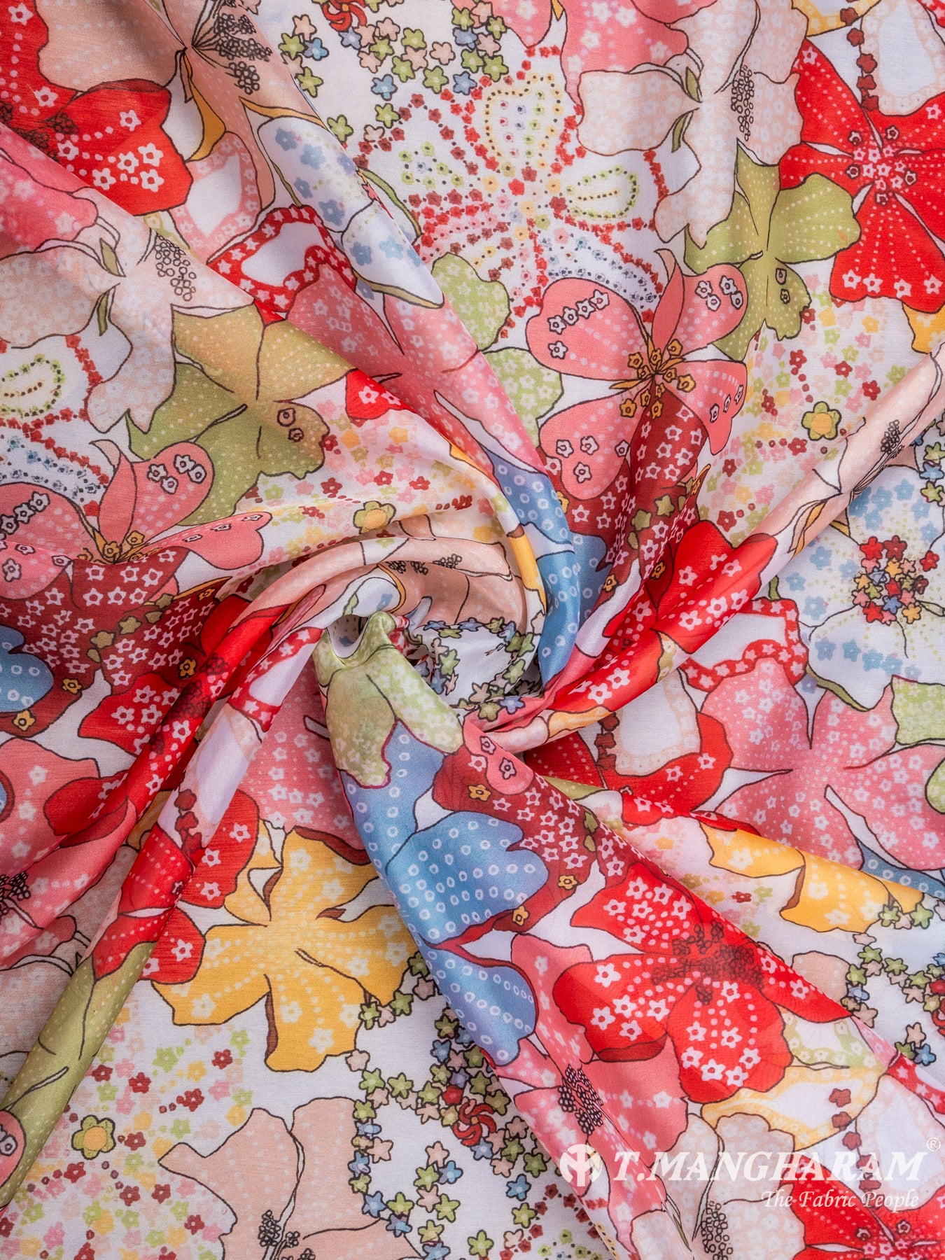 Multicolor Georgette Fabric - EC7087 view-1