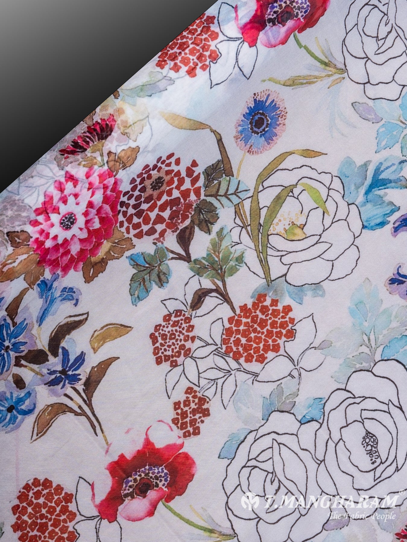 White Tissue Organza Fabric - EC7090 view-2