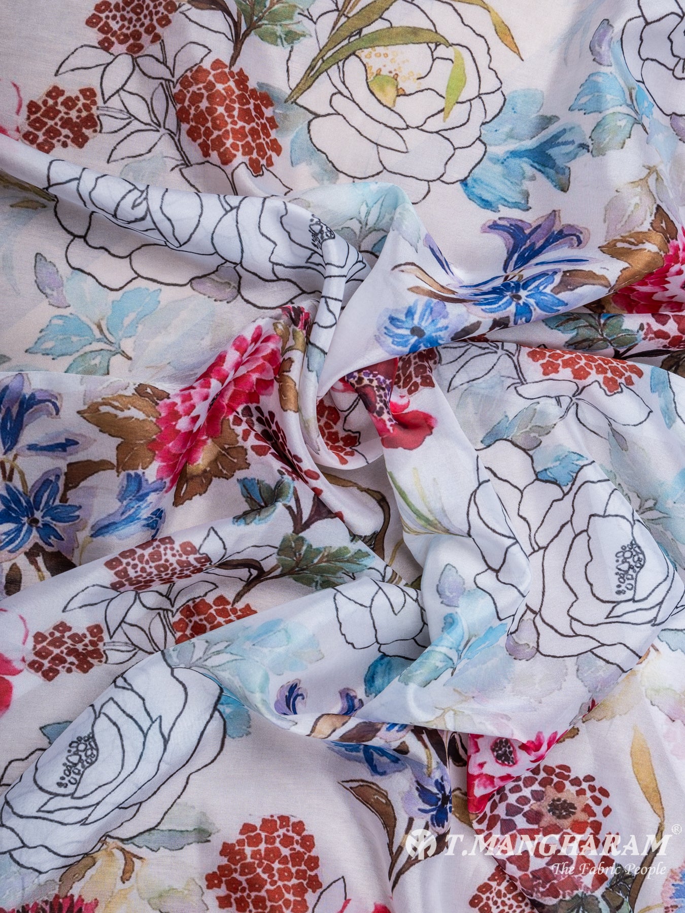 White Tissue Organza Fabric - EC7090 view-4