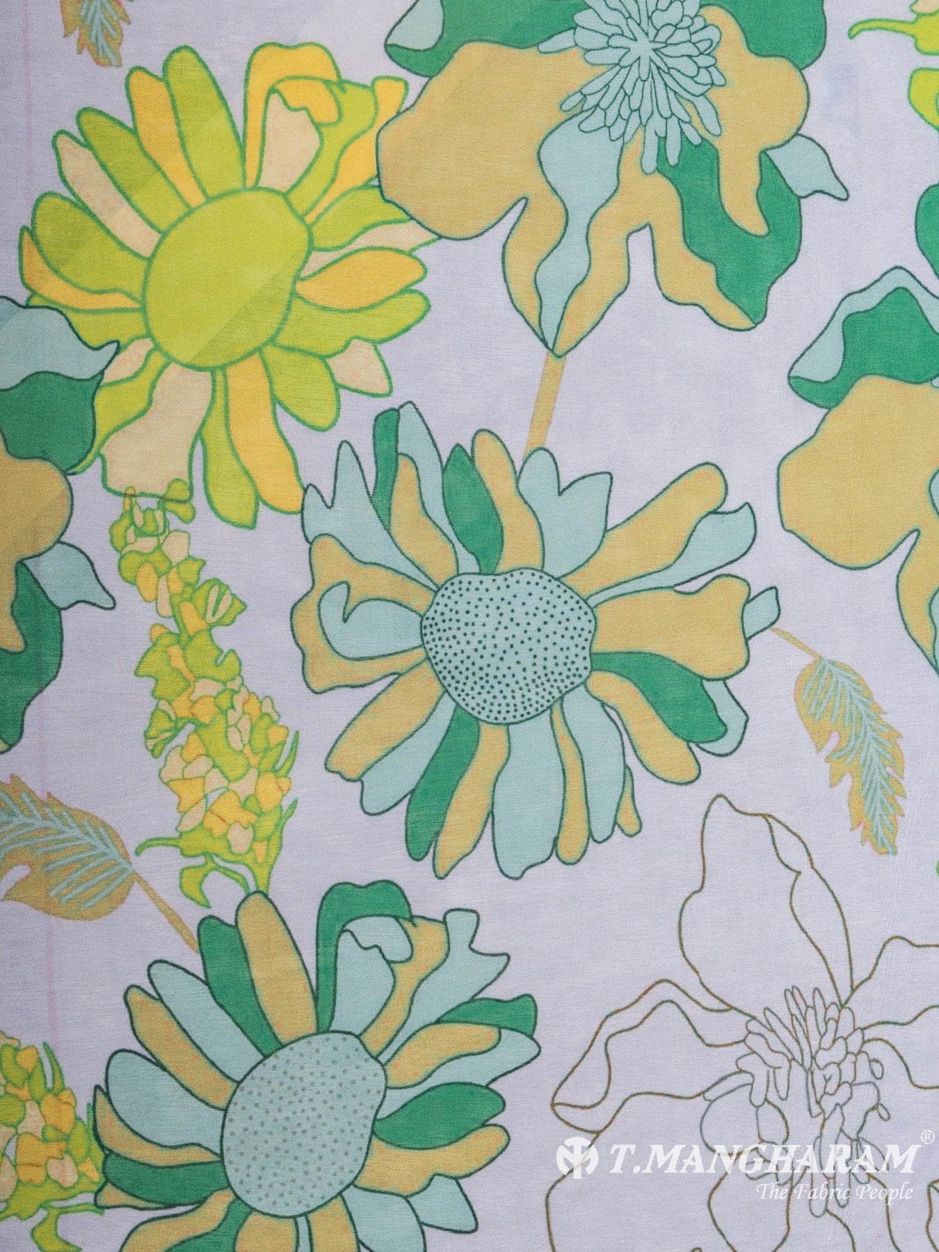 Multicolor Tissue Organza Fabric - EC7095 view-3