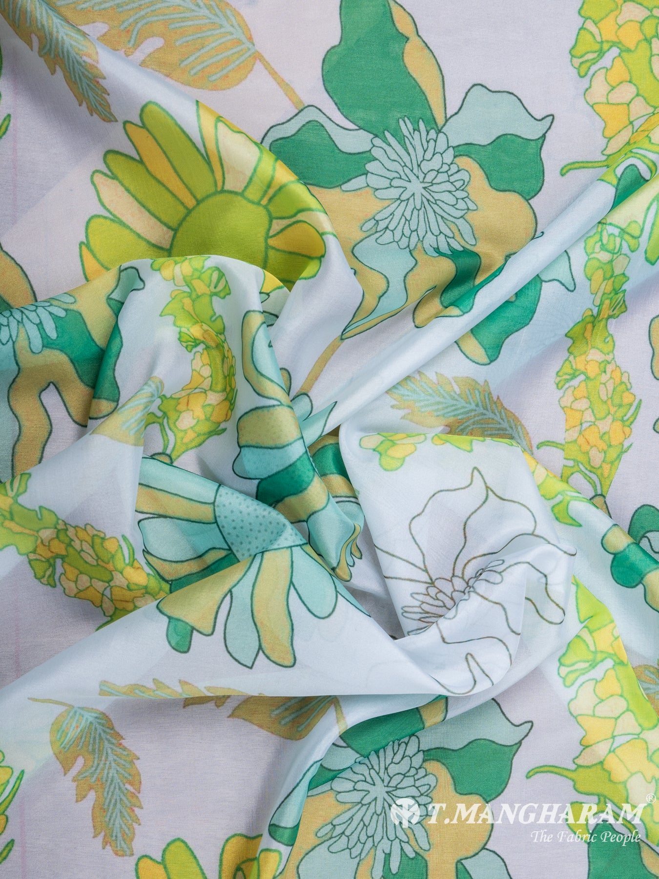 Multicolor Tissue Organza Fabric - EC7095 view-4