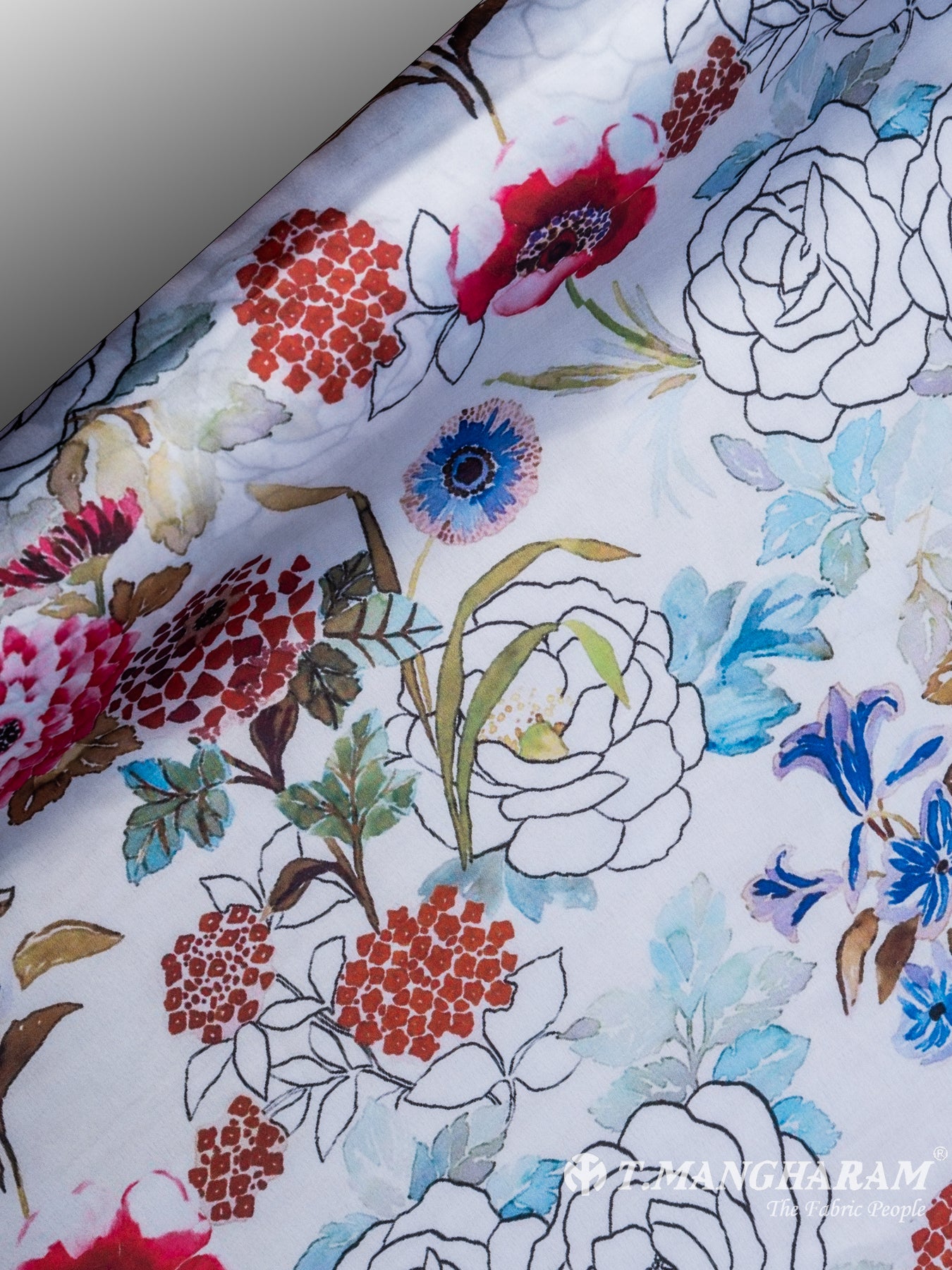 White Satin Fabric - EC7101 view-2