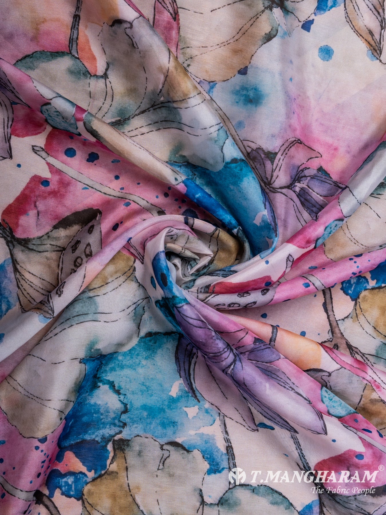 Multicolor Tissue Organza Fabric - EC7093 view-1