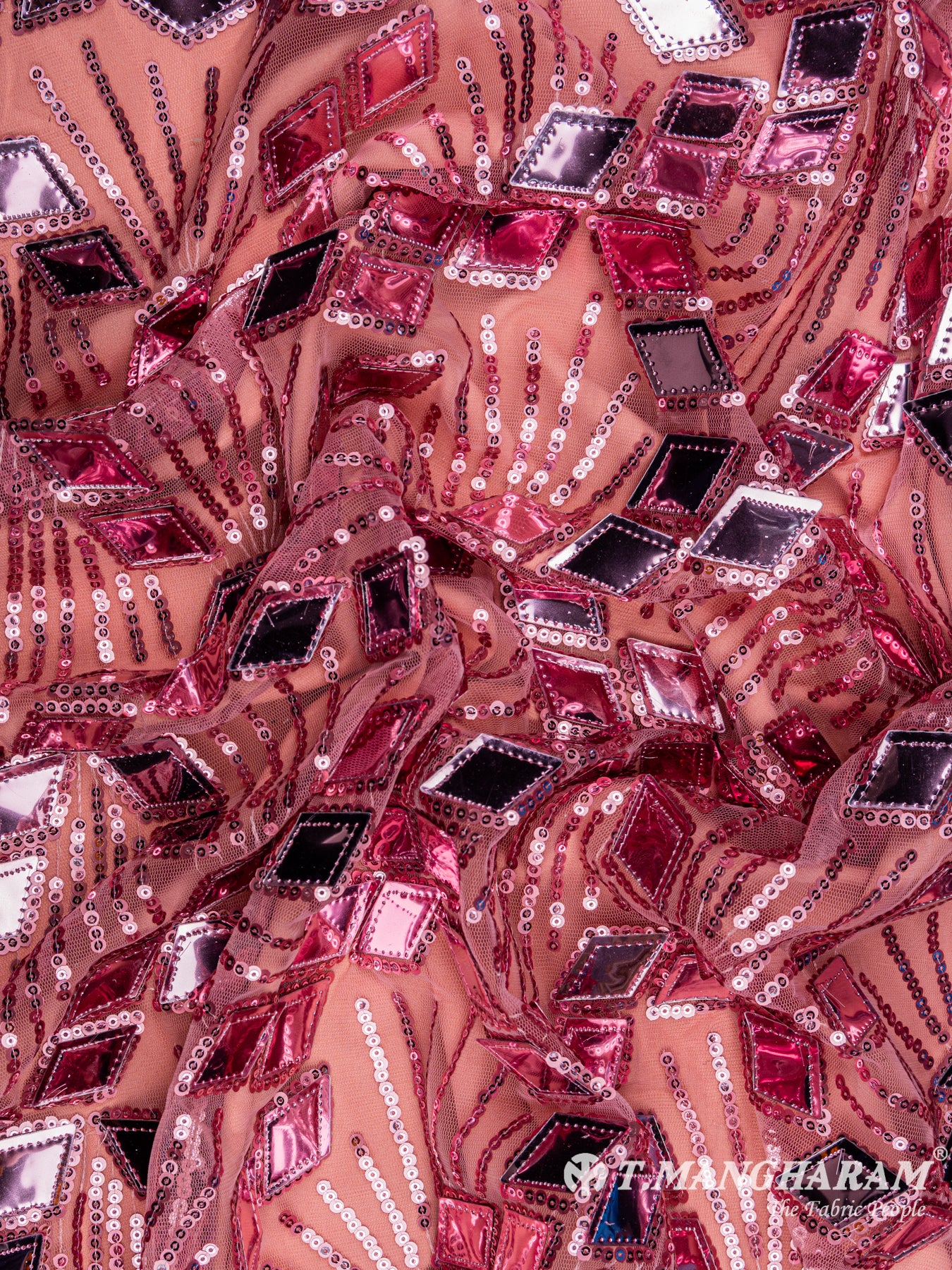 Pink Fancy Net Fabric - EB4193 view-4