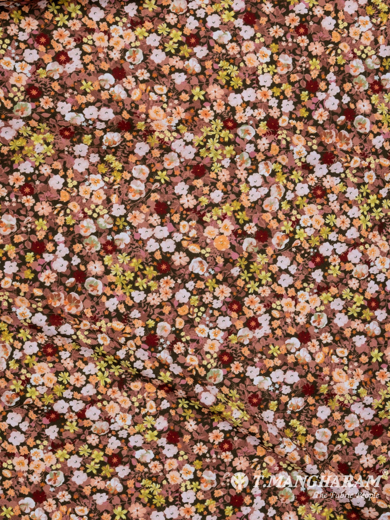 Brown Crepe Fabric - EA2310 view-3