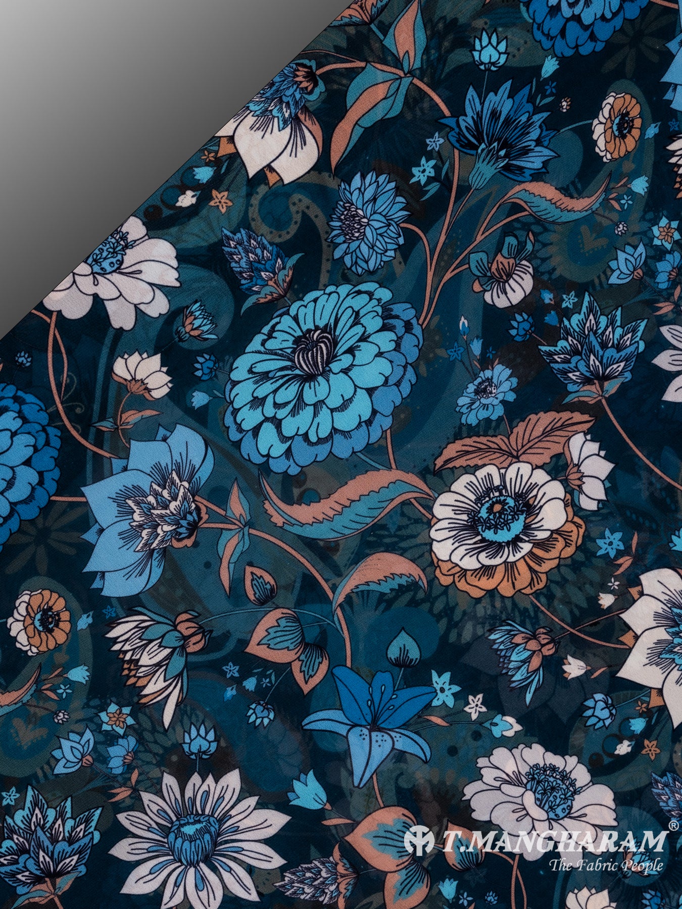 Multicolor Georgette Fabric - EA2333 view-2