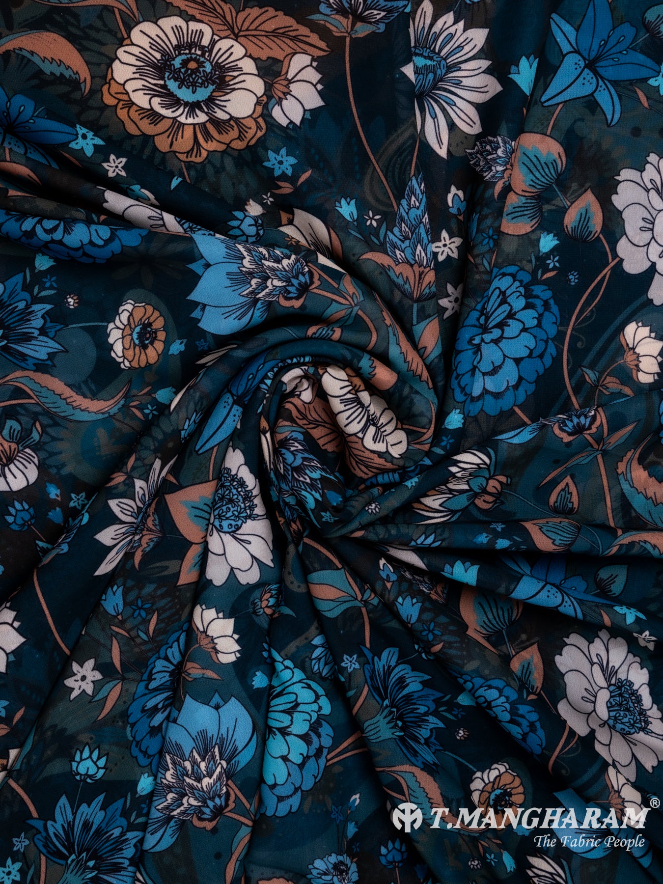 Multicolor Georgette Fabric - EA2333 view-1