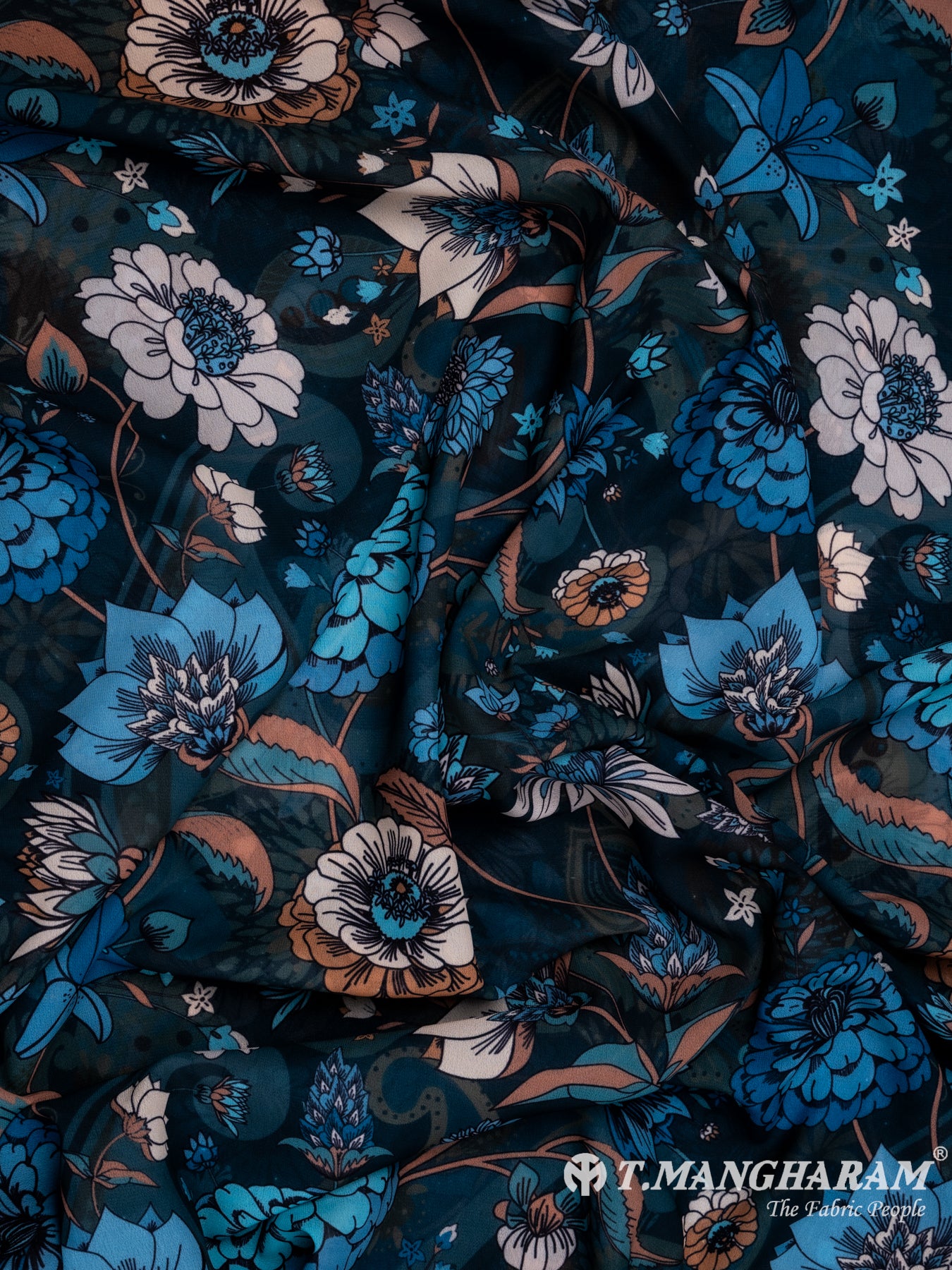 Multicolor Georgette Fabric - EA2333 view-4