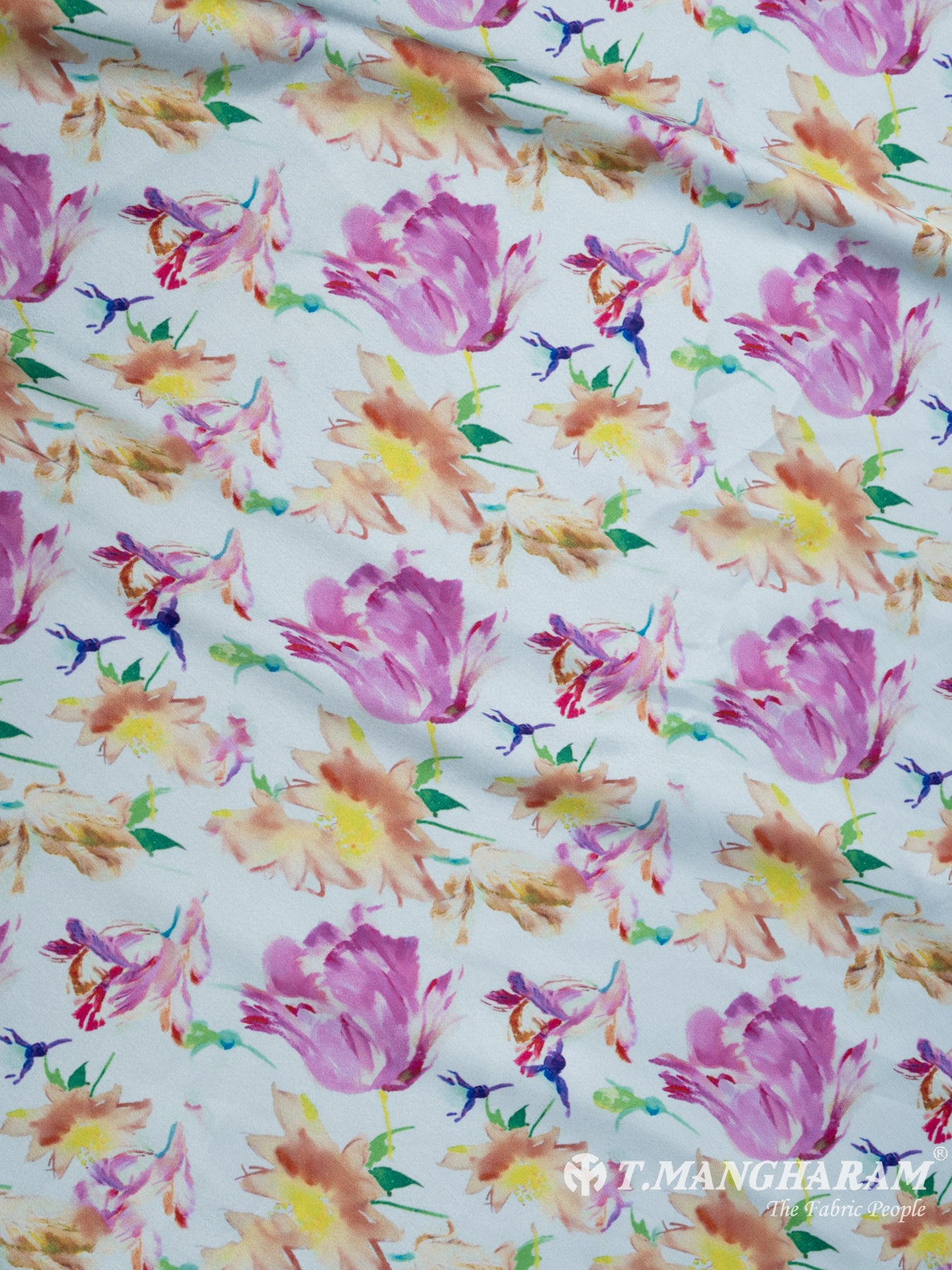 Multicolor Satin Fabric - EA2304 view-3