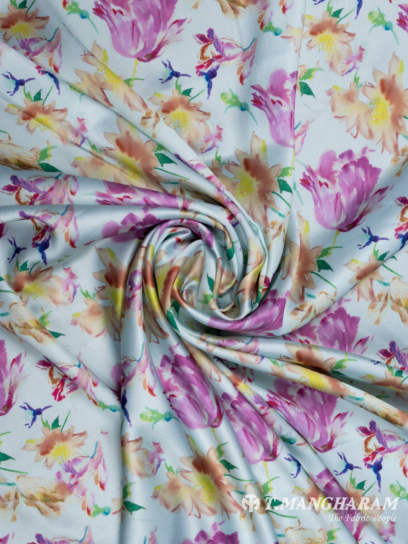 Multicolor Satin Fabric - EA2304 view-1