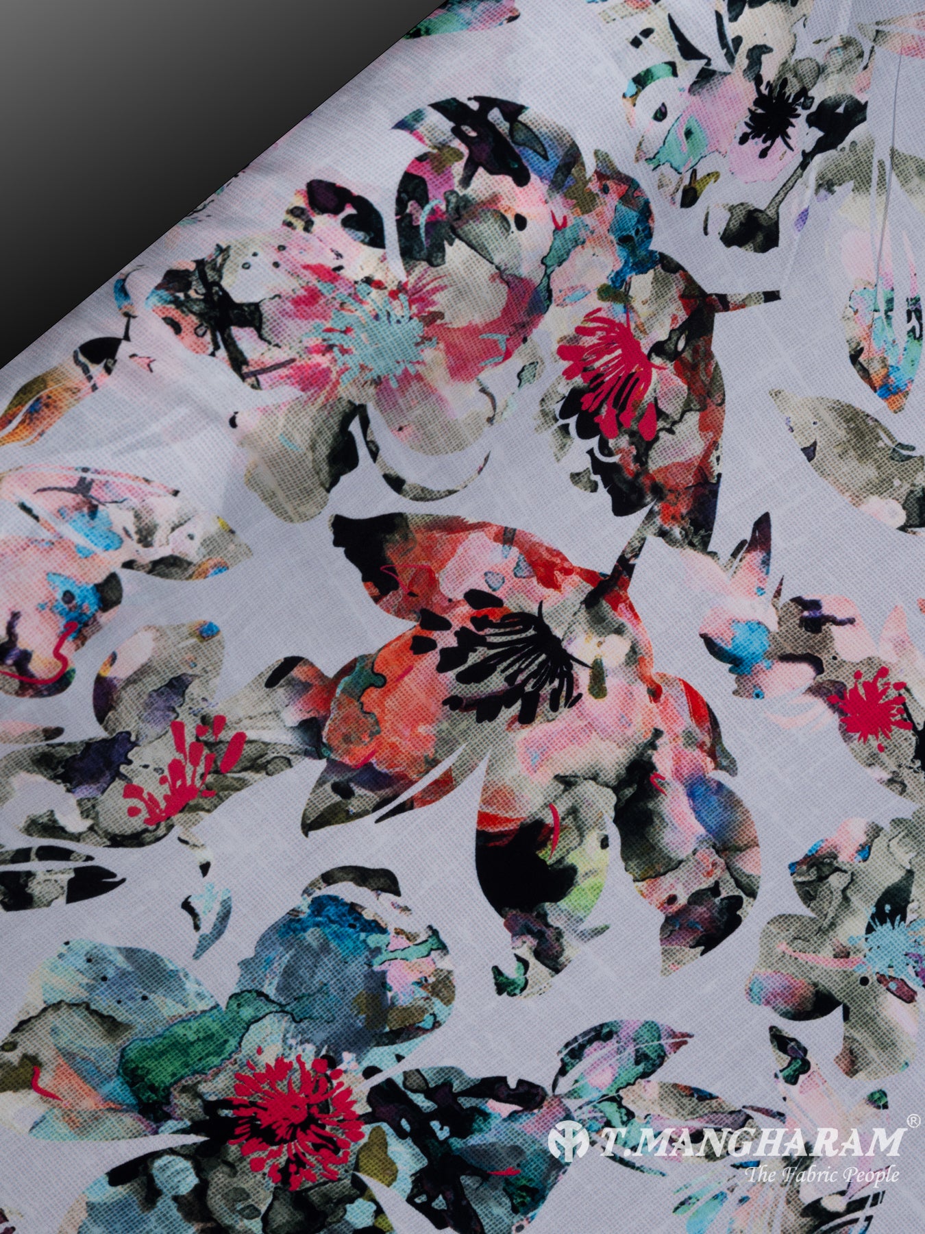Multicolor Satin Fabric - EA2361 view-2
