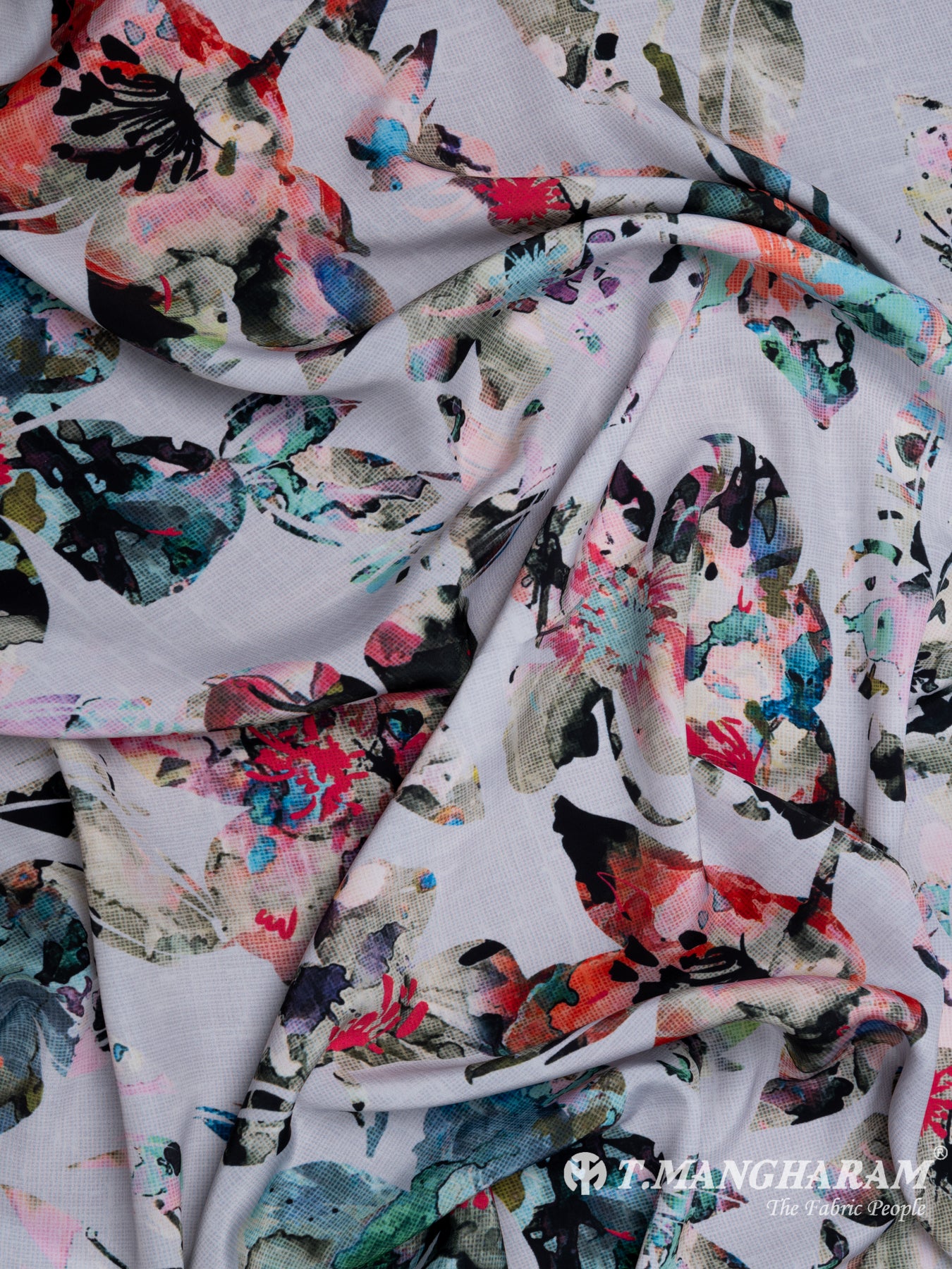Multicolor Satin Fabric - EA2361 view-4