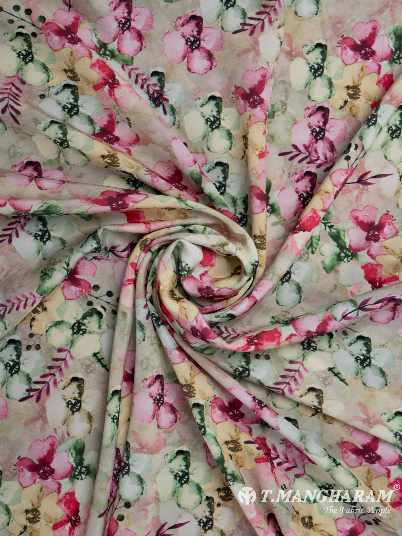 Multicolor Satin Fabric - EA2340 view-1