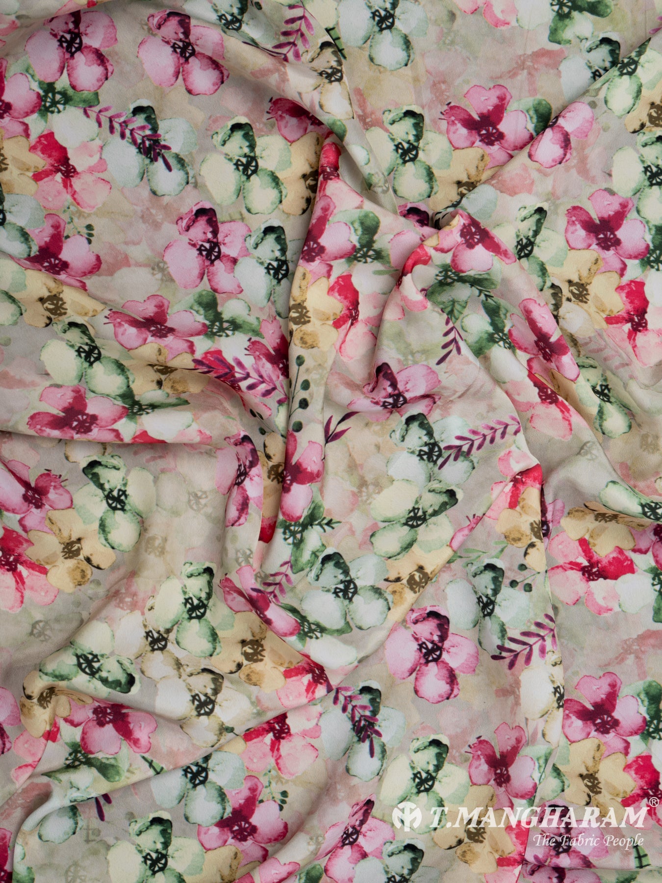Multicolor Satin Fabric - EA2340 view-4