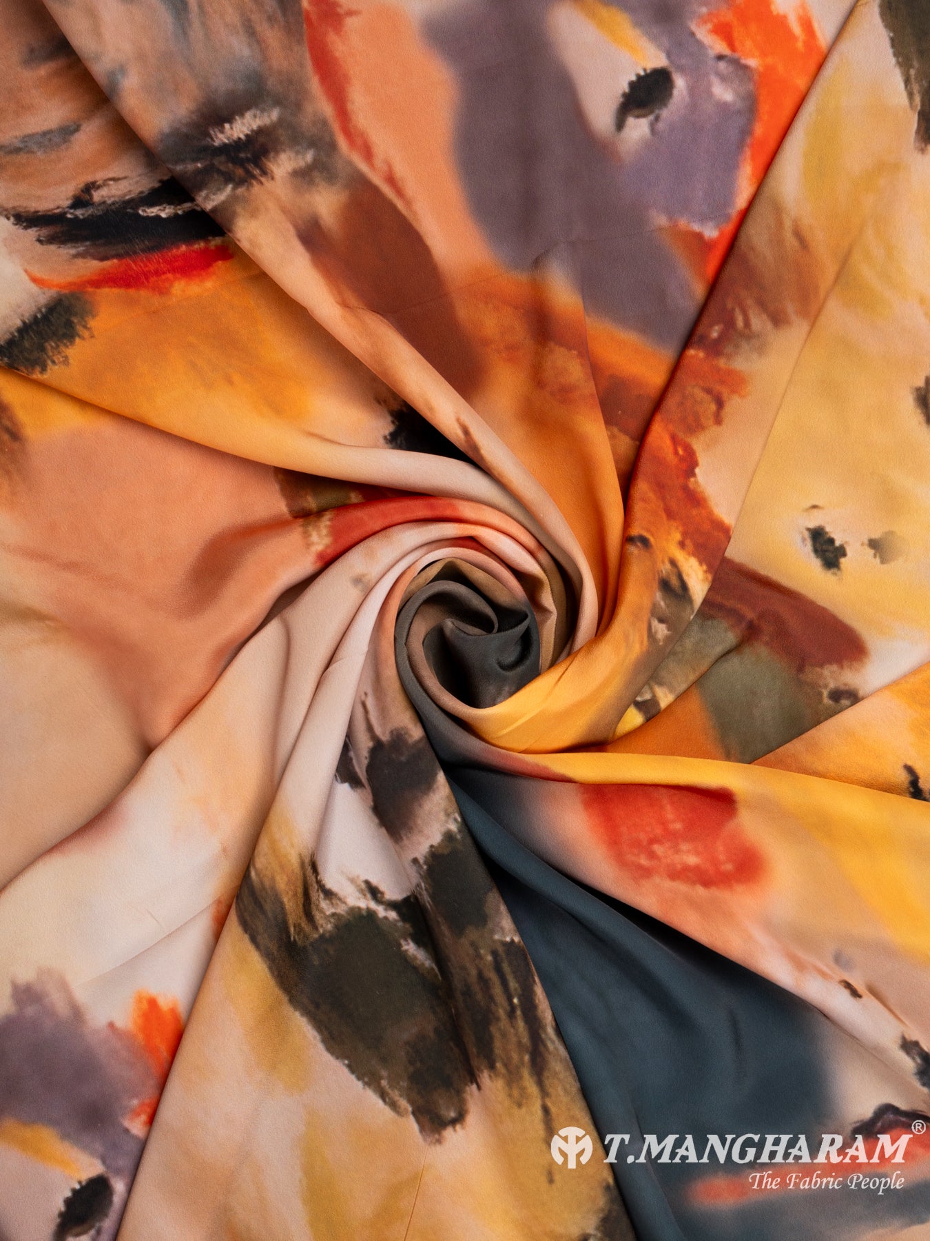Multicolor Satin Fabric - EA2356 view-1
