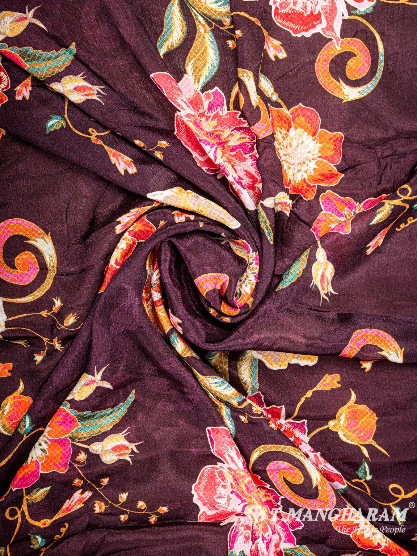 Purple Chinnon Silk Fabric - EB4420 view-1