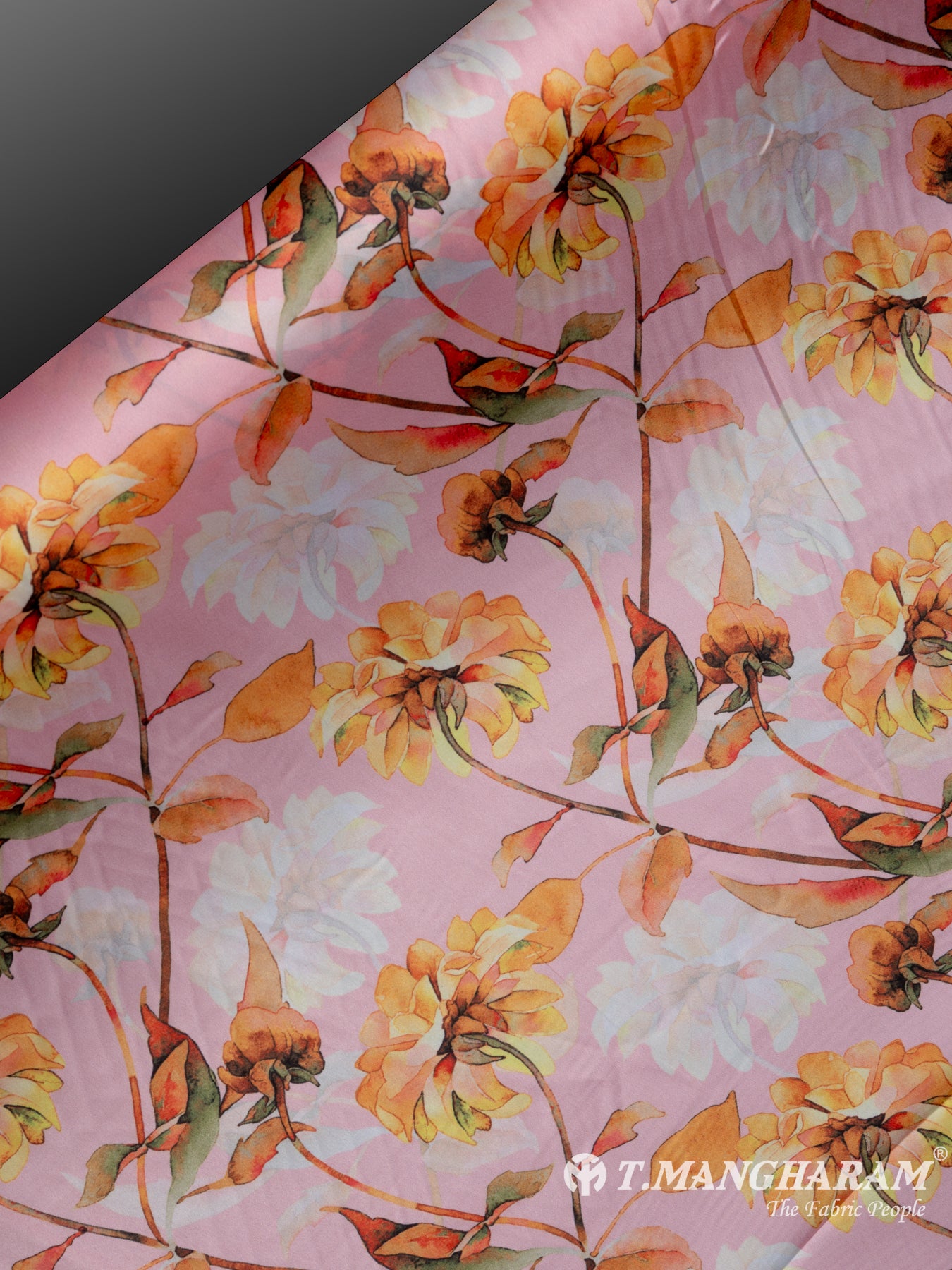 Pink Satin Fabric - EA2295 view-2