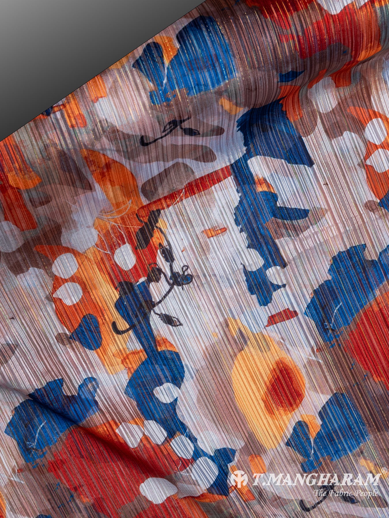 Multicolor Lurex Chiffon Fabric - EC7215 view-2