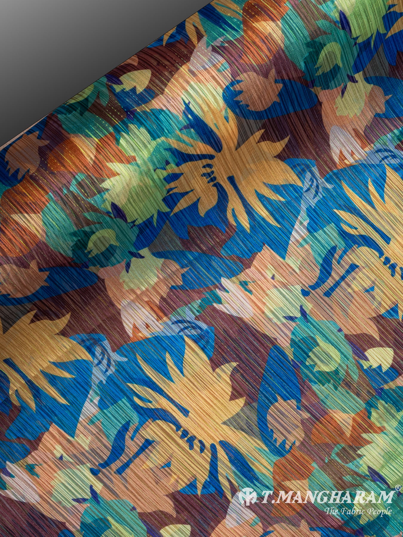 Multicolor Lurex Chiffon Fabric - EC7221 view-2