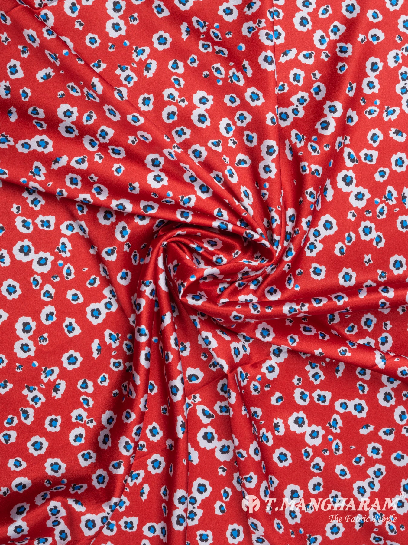 Red Modal Satin Fabric - EB5416 view-1