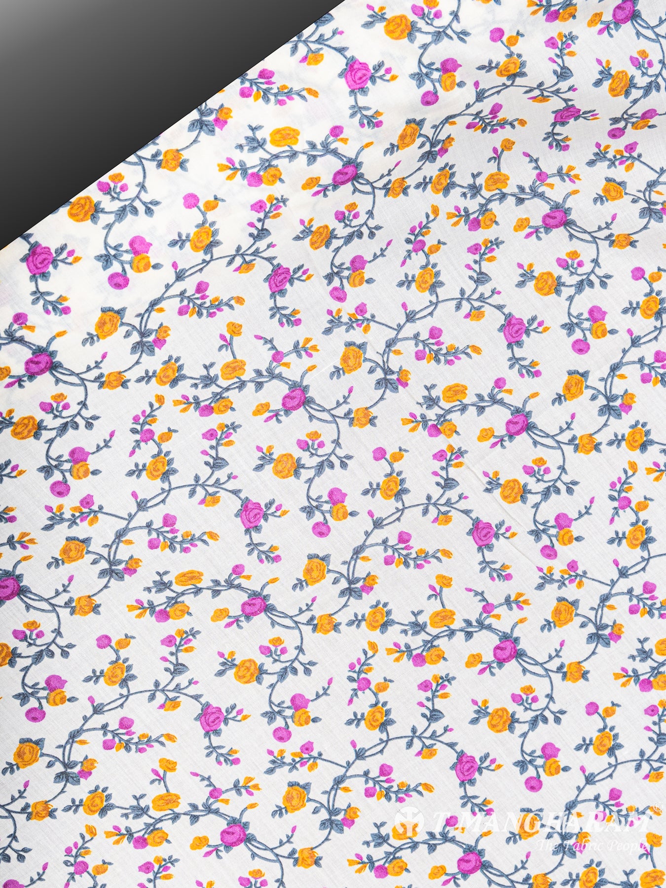 White Cotton Fabric - EC5840 view-2