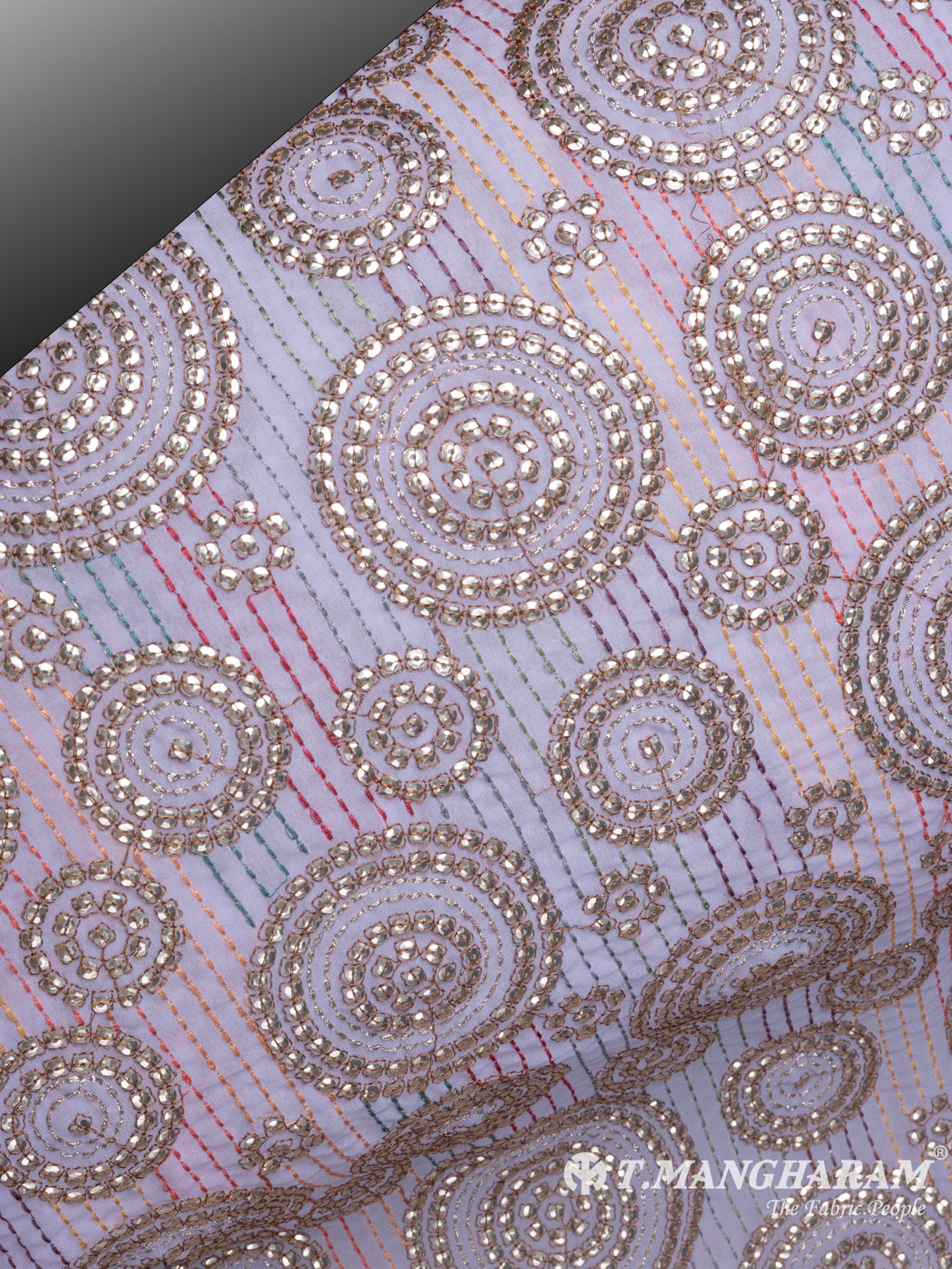 Violet Georgette Fabric - EC7760 view-2