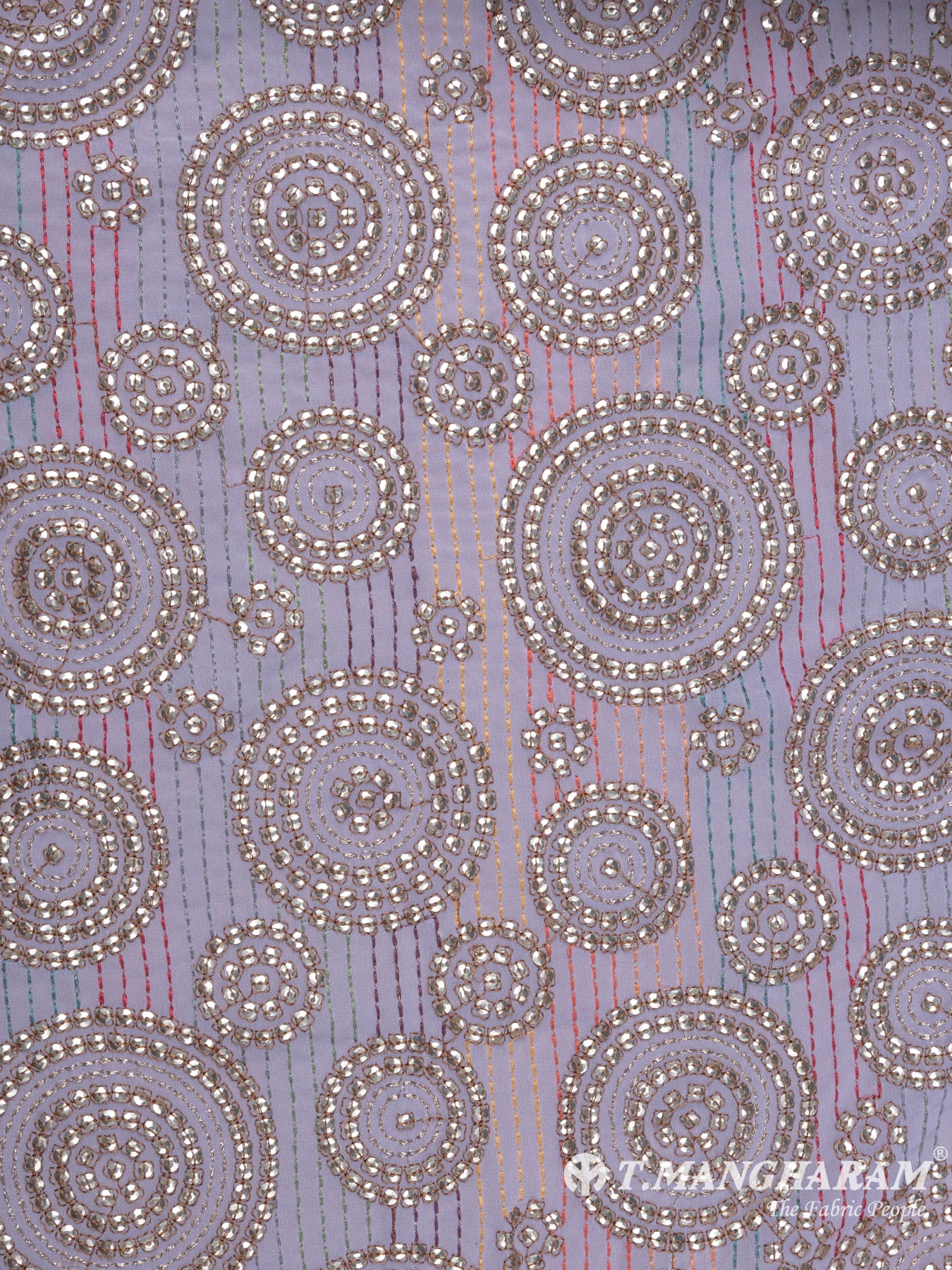 Violet Georgette Fabric - EC7760 view-3