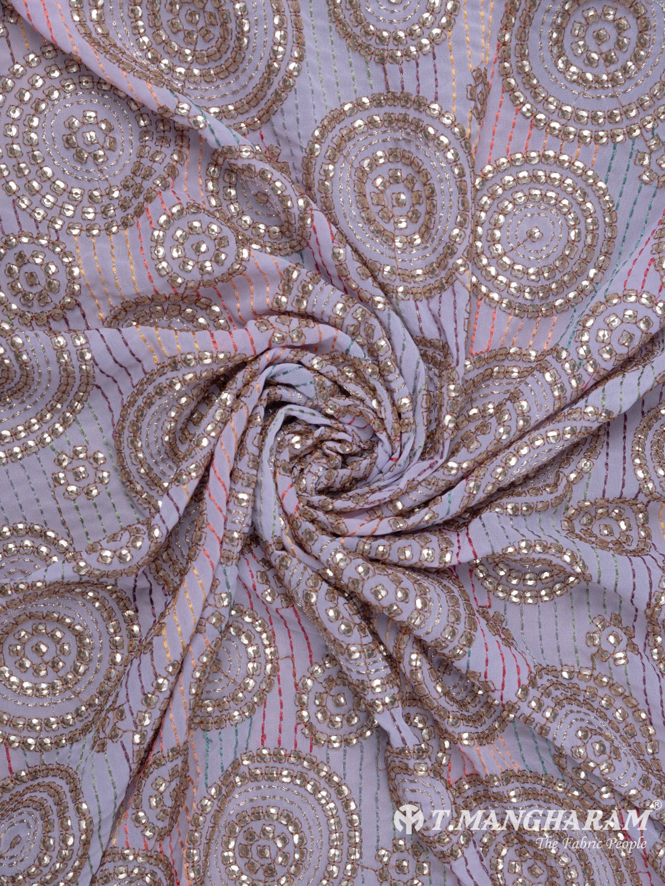 Violet Georgette Fabric - EC7760 view-1