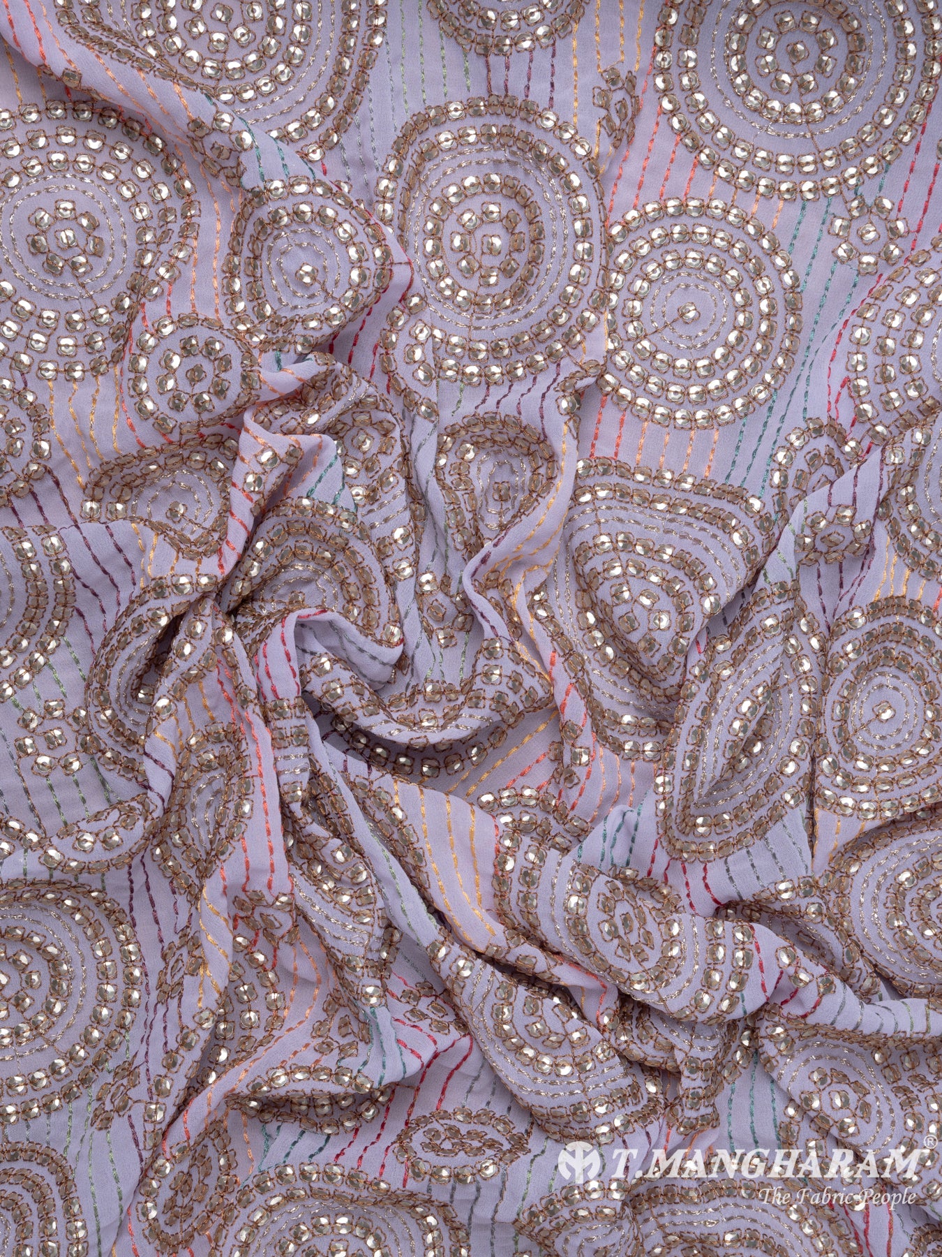 Violet Georgette Fabric - EC7760 view-4