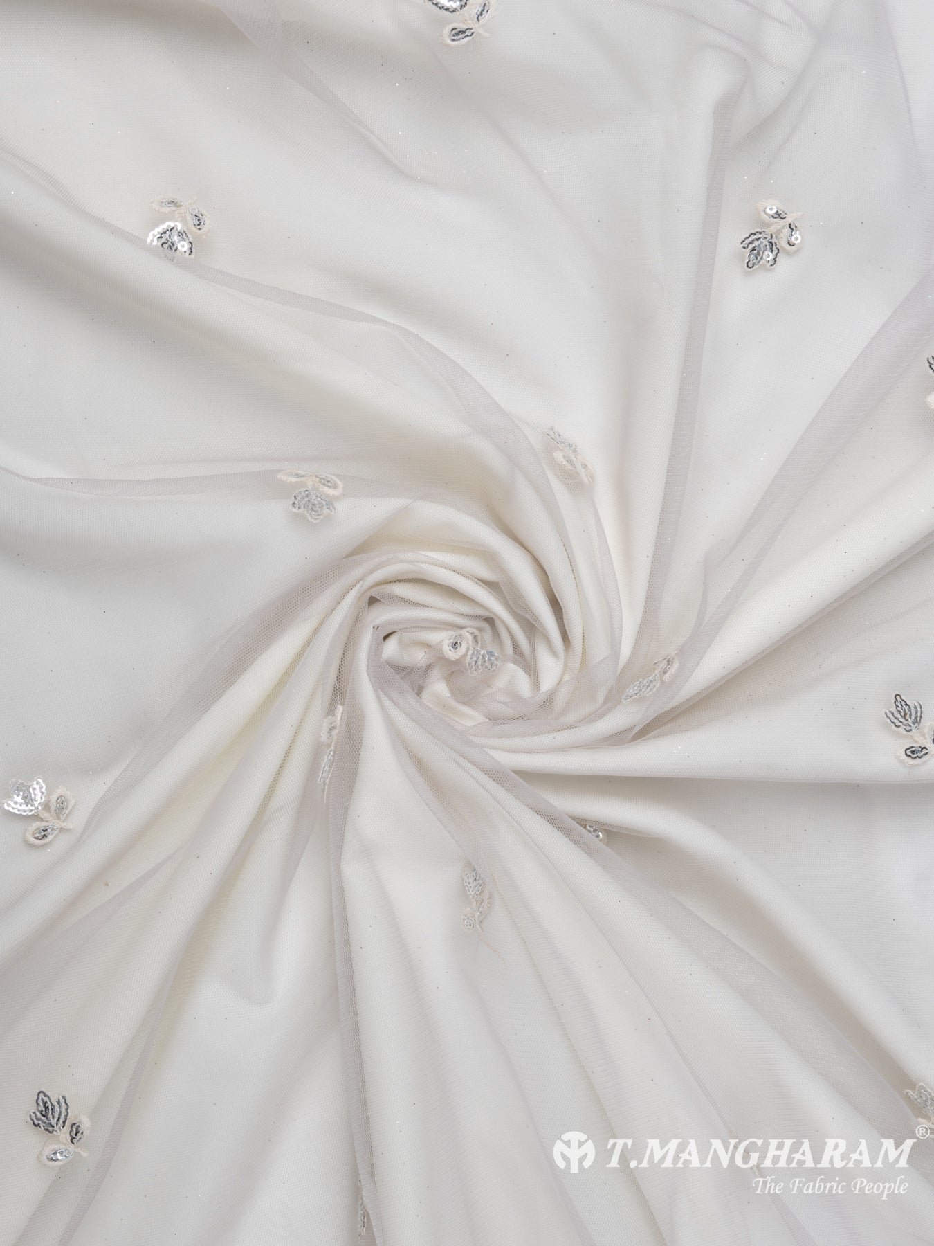 Violet Net Embroidery Fabric - EC7626 view-1