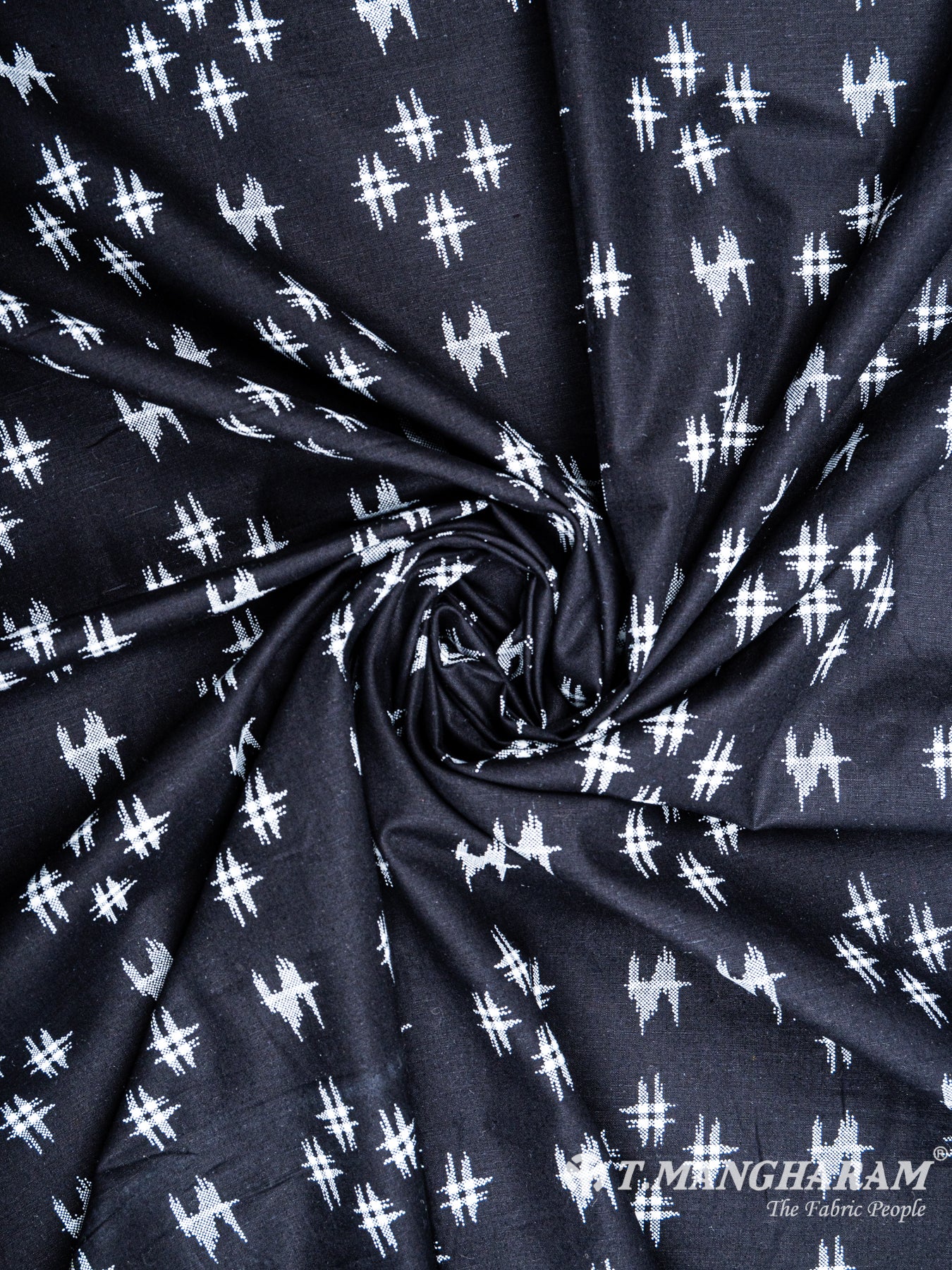 Black Cotton Fabric - EC6297 view-1
