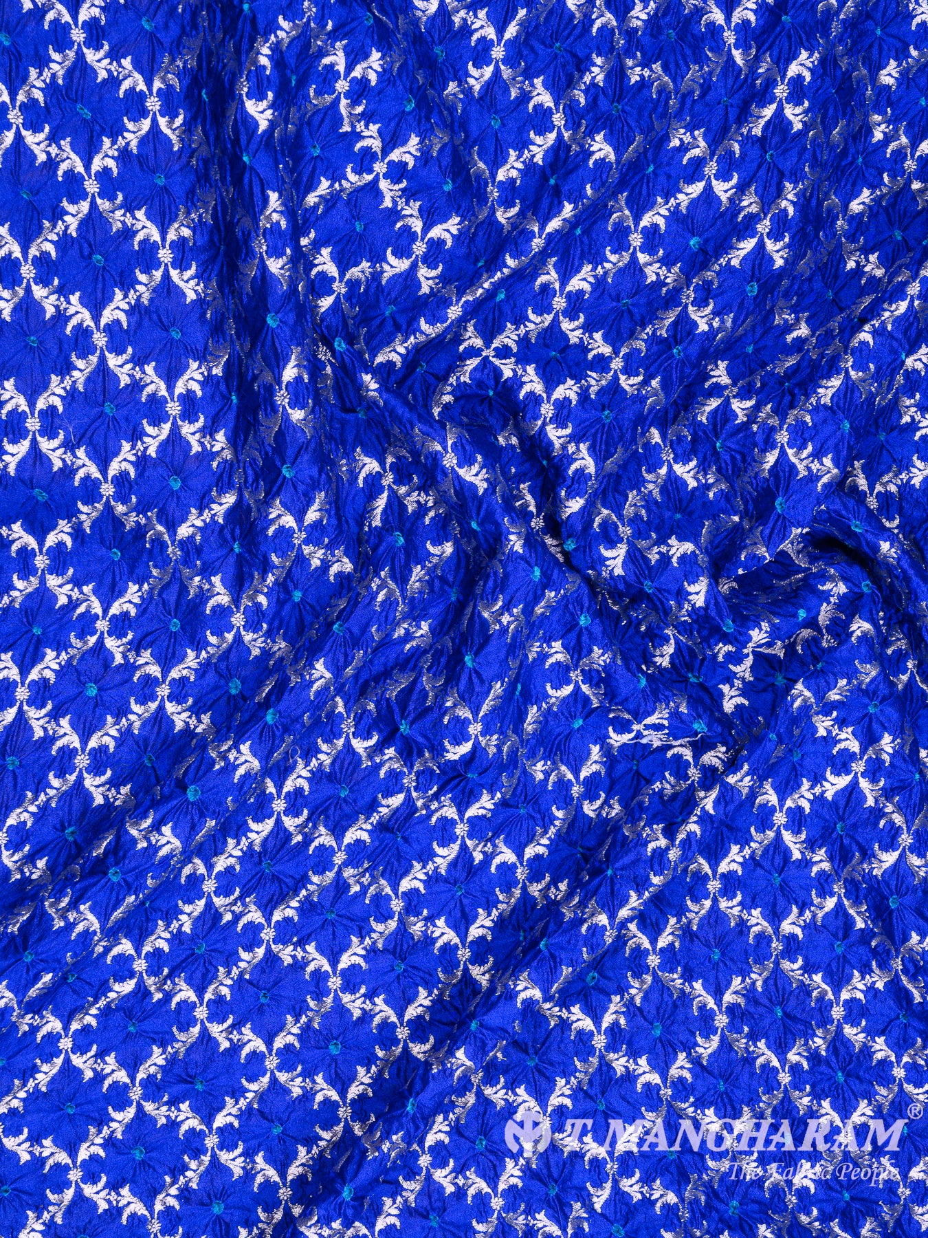 Blue Banaras Fabric - EB5786