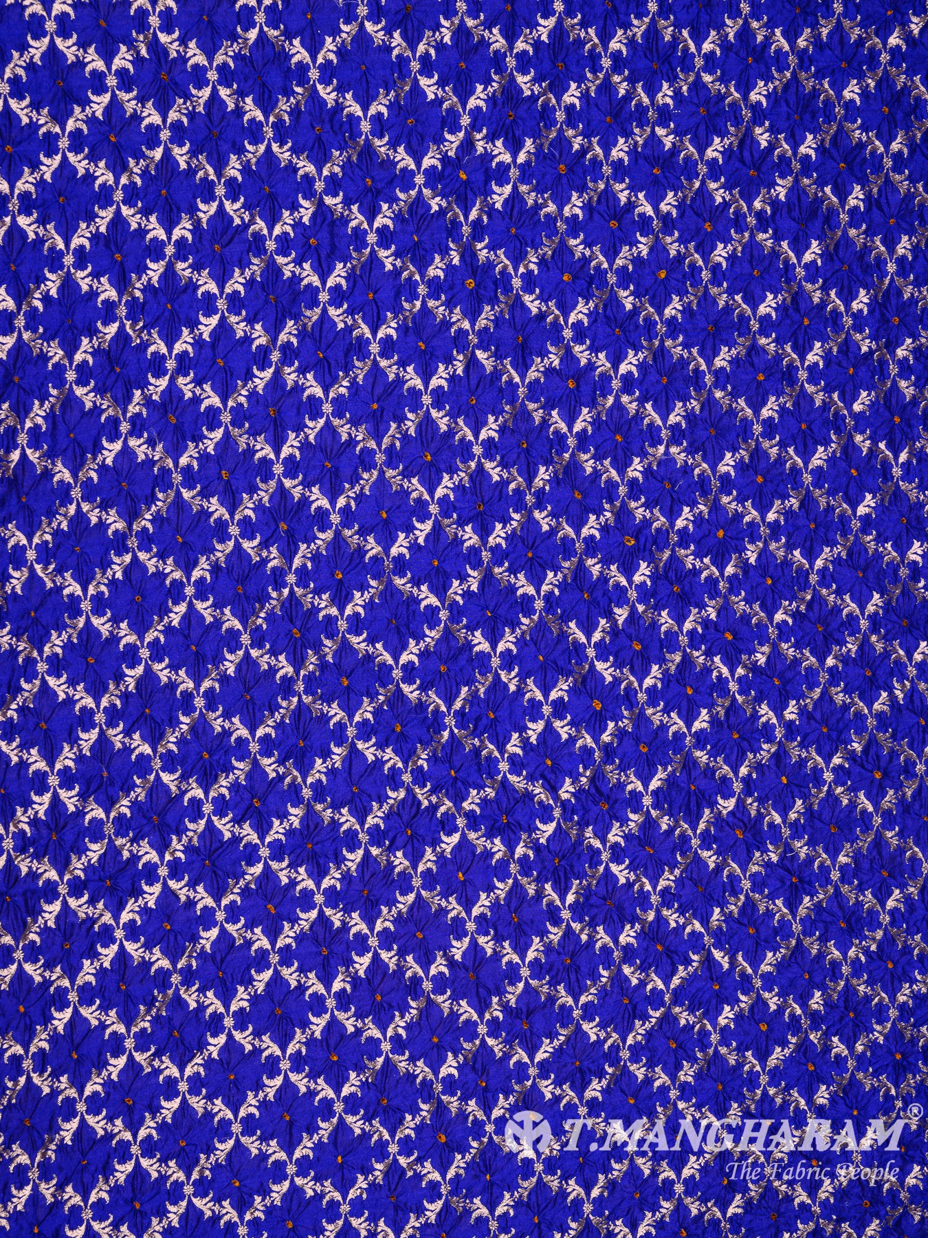 Blue Banaras Fabric - EB5782 view-3